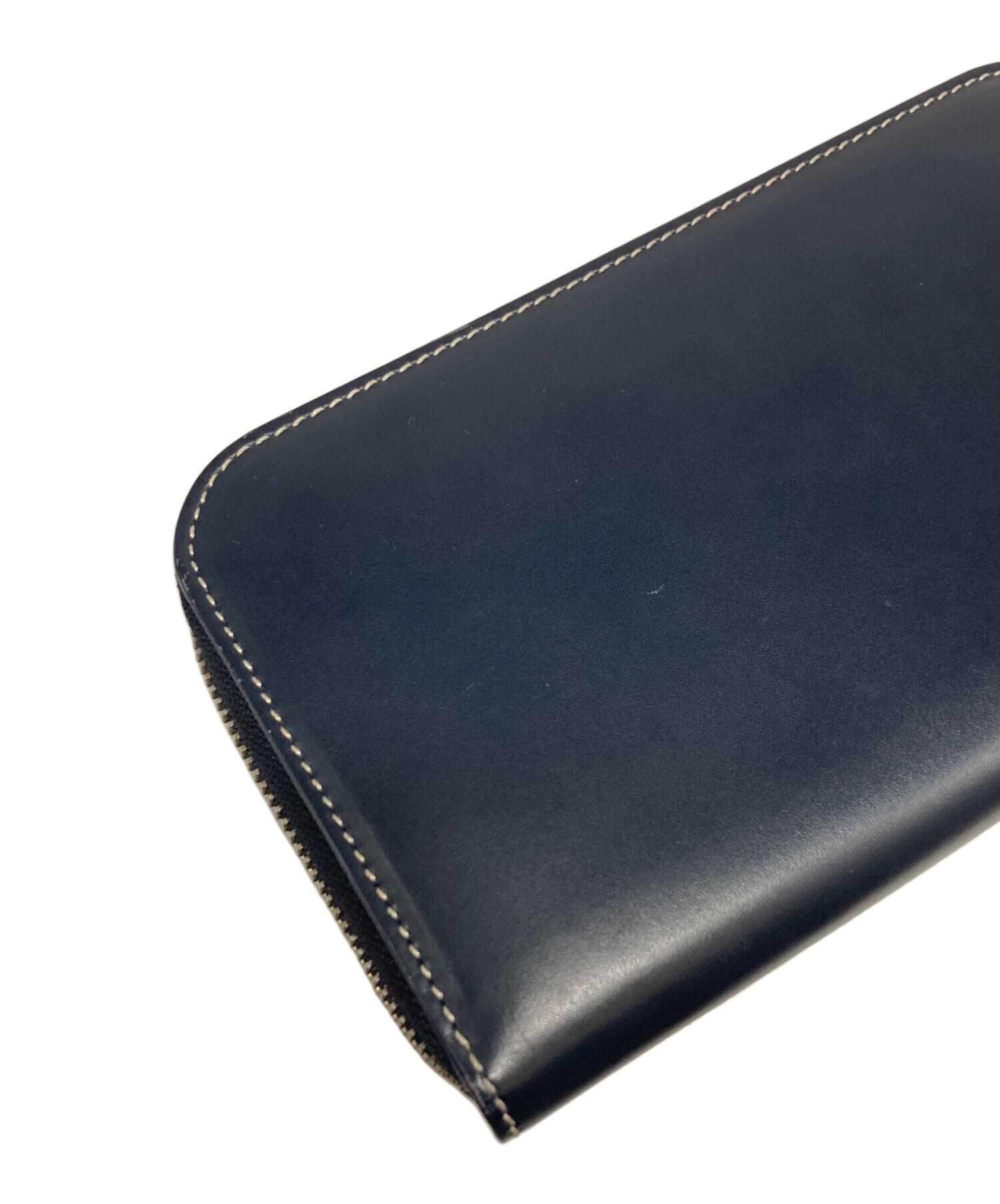 良品 A.P.C. アーペーセー 牛革 長財布 財布 ネイビー ゴールド 紺 金 中古・古着通販】A.P.C. (アーペーセー) 長財布 ブラック｜ブランド