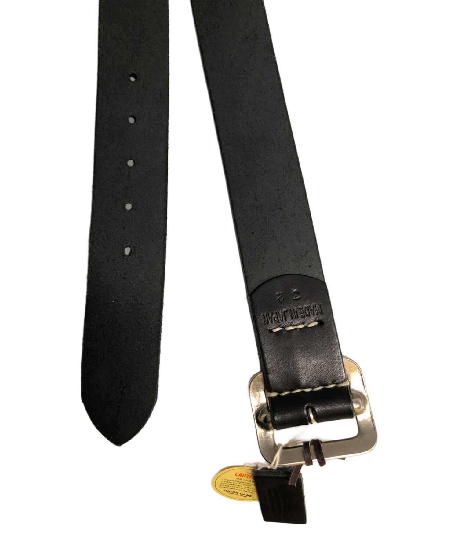 中古・古着通販】SUGAR CANE (シュガーケーン) レザーベルト ブラック