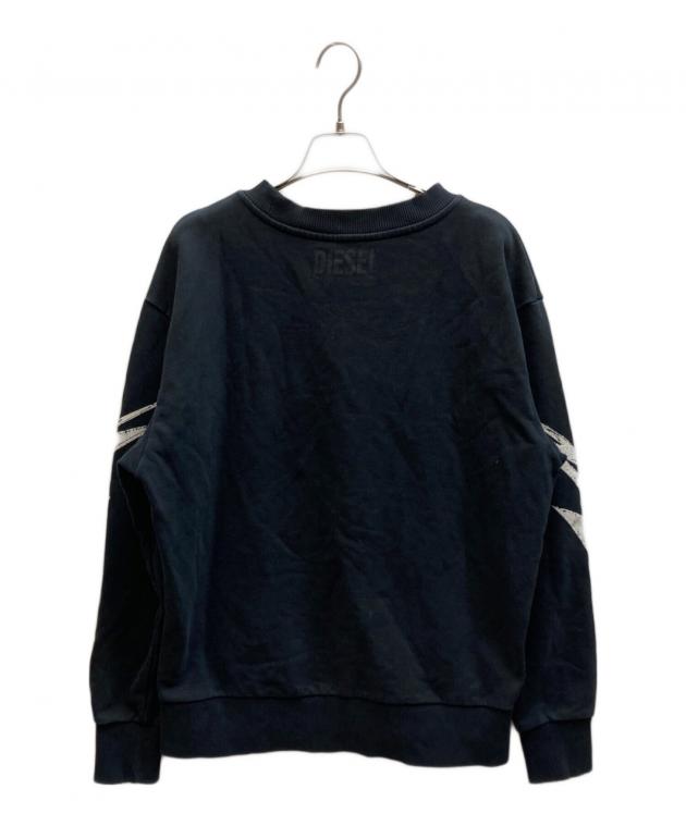 中古・古着通販】DIESEL (ディーゼル) プリントスウェット ブラック