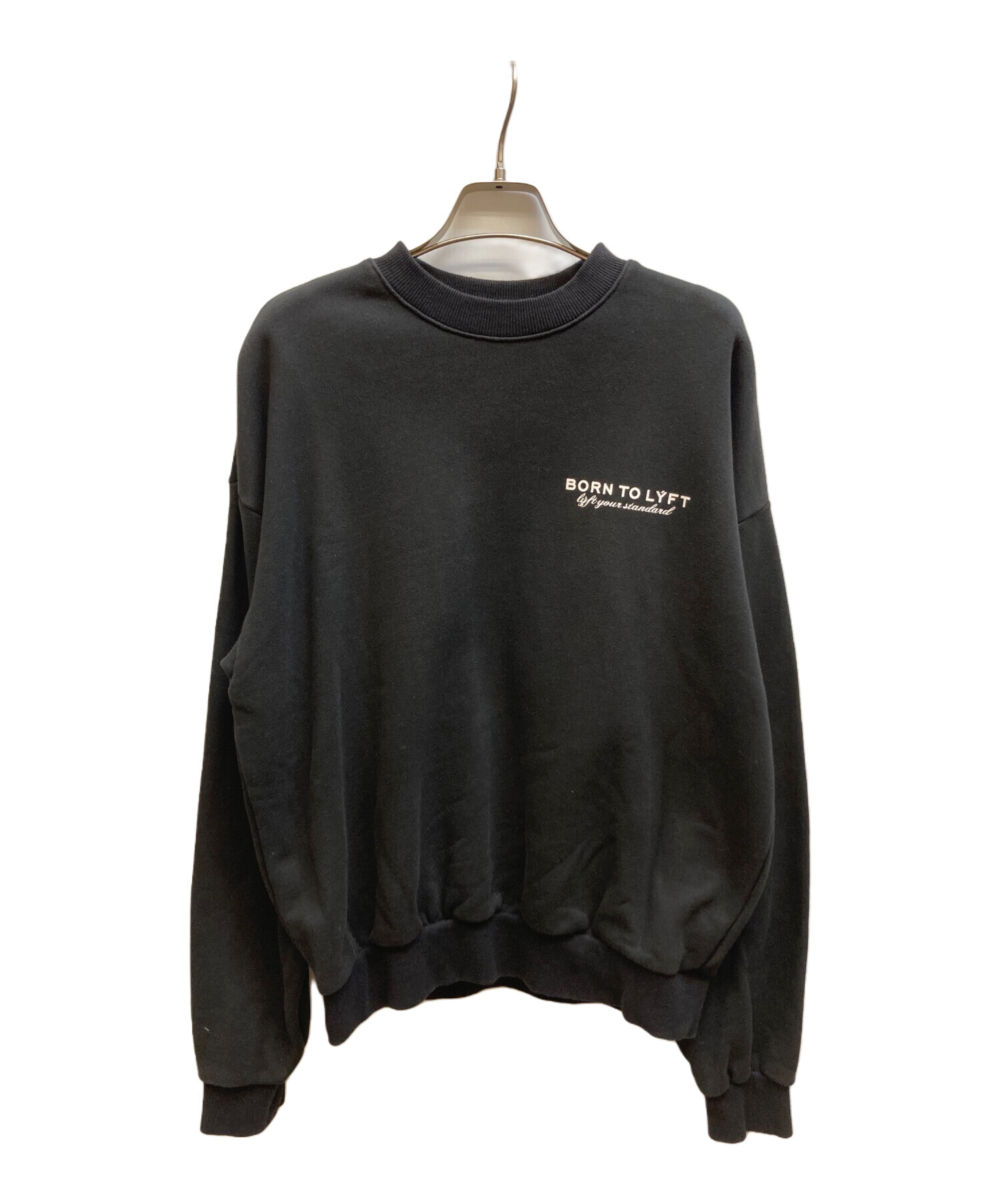 中古・古着通販】Lyft (リフト) プリントスウェット ブラック サイズ:S