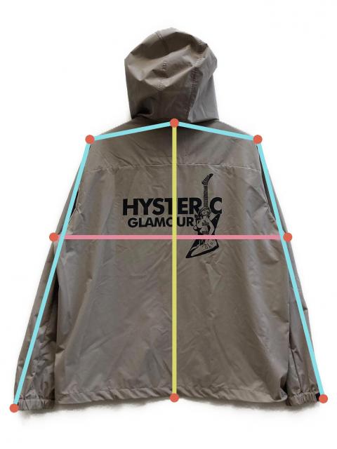 【極美品✨】ヒステリックグラマー ギターガール ナイロンジャケット 灰 希少XL 中古・古着通販】Hysteric Glamour (ヒステリックグラマー) GUITAR
