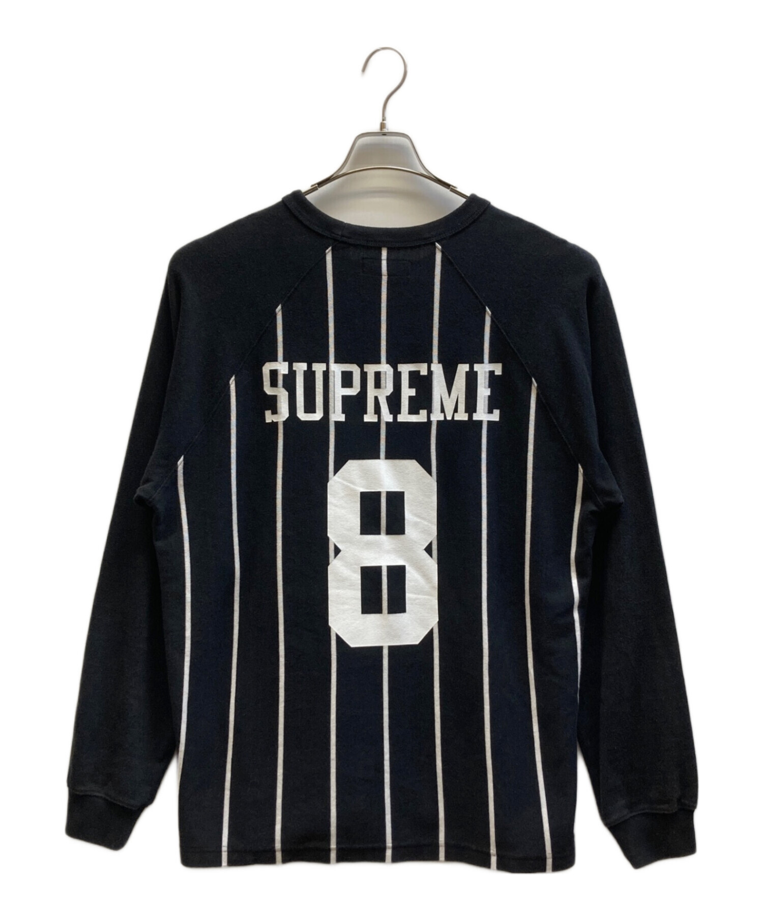 トップス SUPREME StripeVelourRaglan 中古・古着通販】Supreme (シュプリーム) Stripe Raglan L/S Top