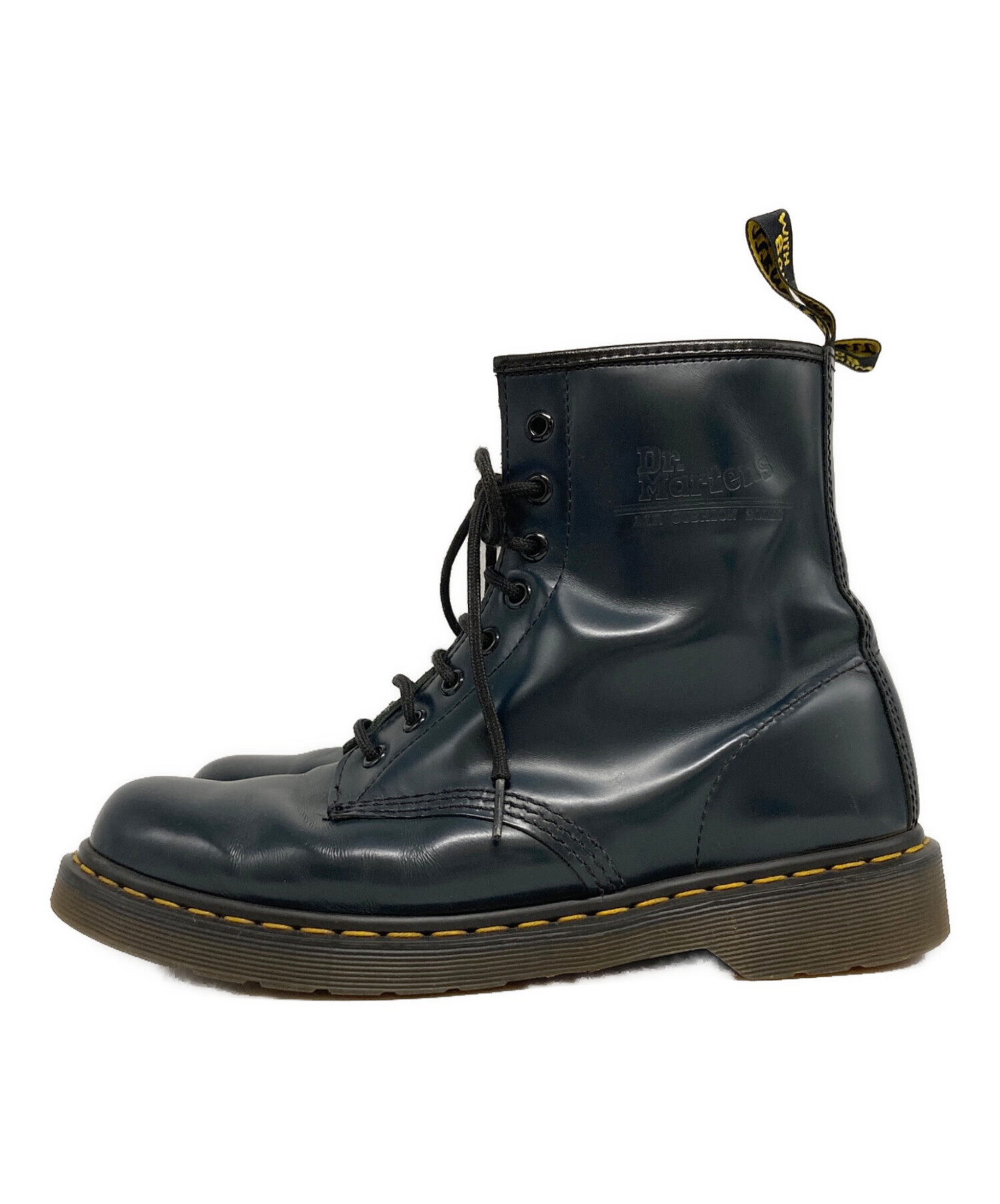 ドクターマーチン ネイビー UK8 中古・古着通販】Dr.Martens (ドクターマーチン) 8ホールブーツ