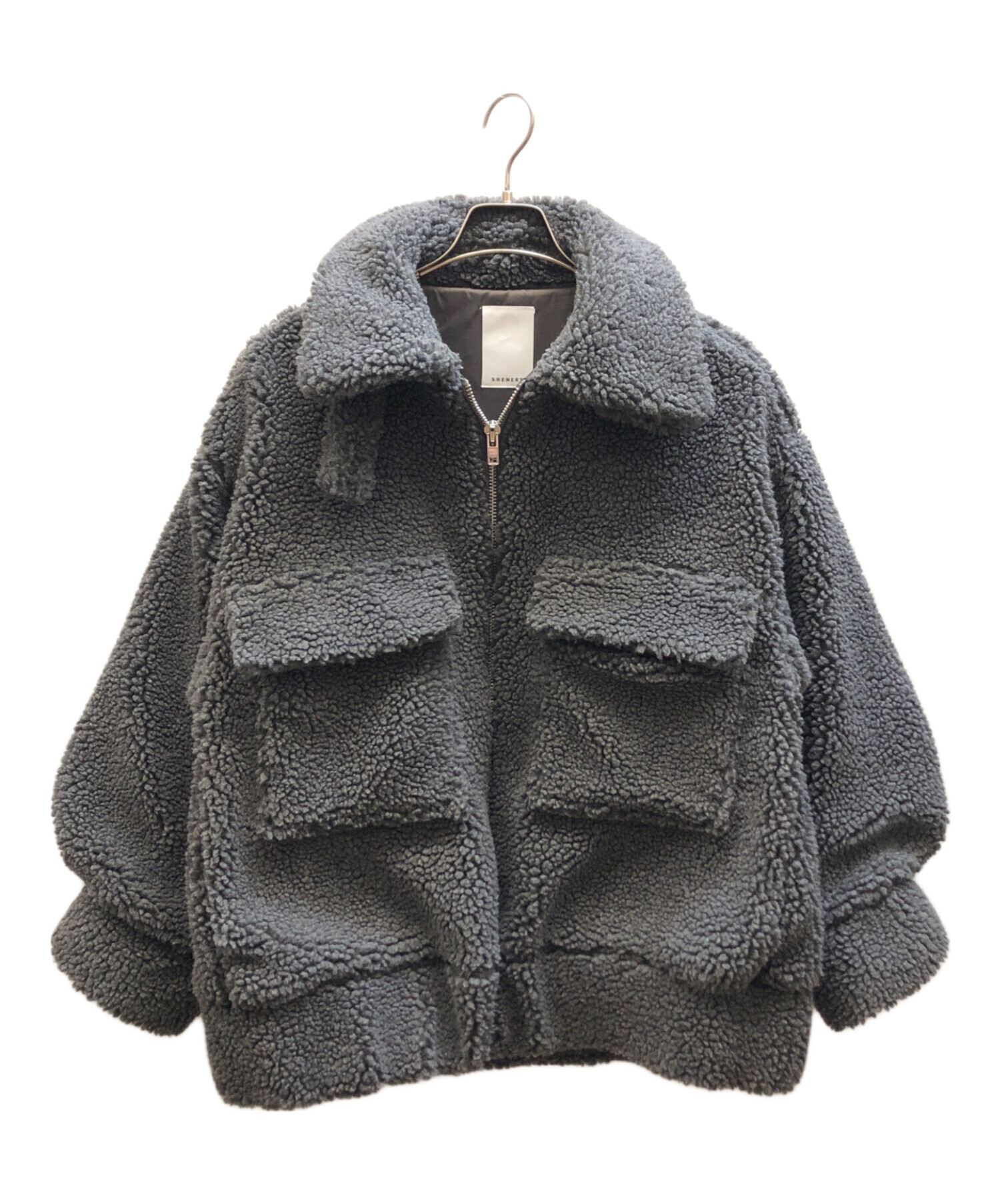 中古・古着通販】SHENERY (シーナリー) オーバーボアブルゾン グレー