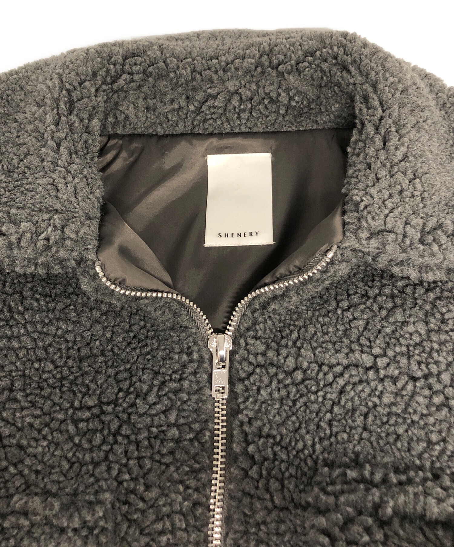 中古・古着通販】SHENERY (シーナリー) オーバーボアブルゾン グレー