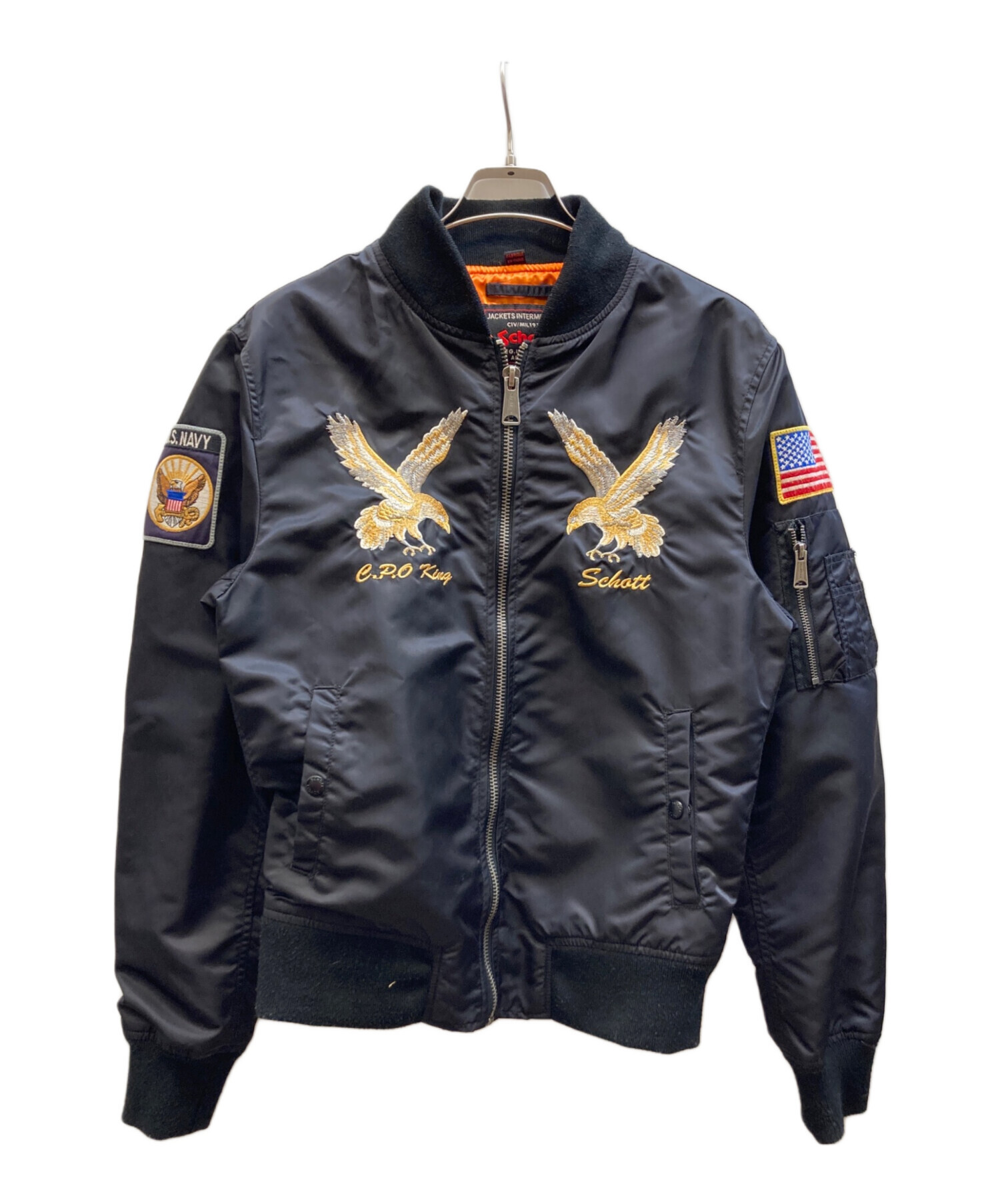 【未使用・極美品】Schott MA-1 フライトジャケット 中古・古着通販】Schott (ショット) MA-1 ミシシッピ フライト