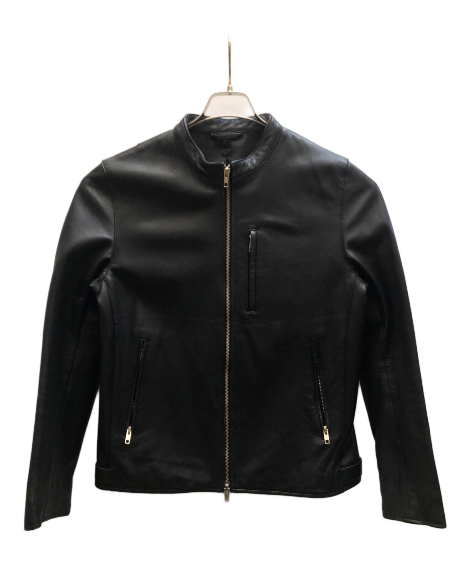 ジャーナルスタンダード ブラックレザーシングルライダースジャケット 中古・古着通販】JOURNAL STANDARD (ジャーナルスタンダード) シングル