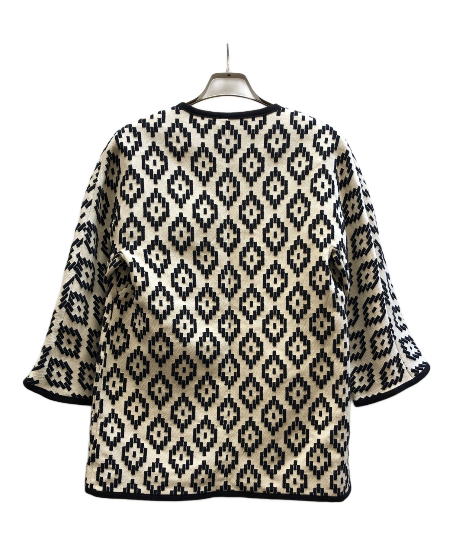 中古・古着通販】MaxMara (マックスマーラ) 総柄ノーカラージャケット