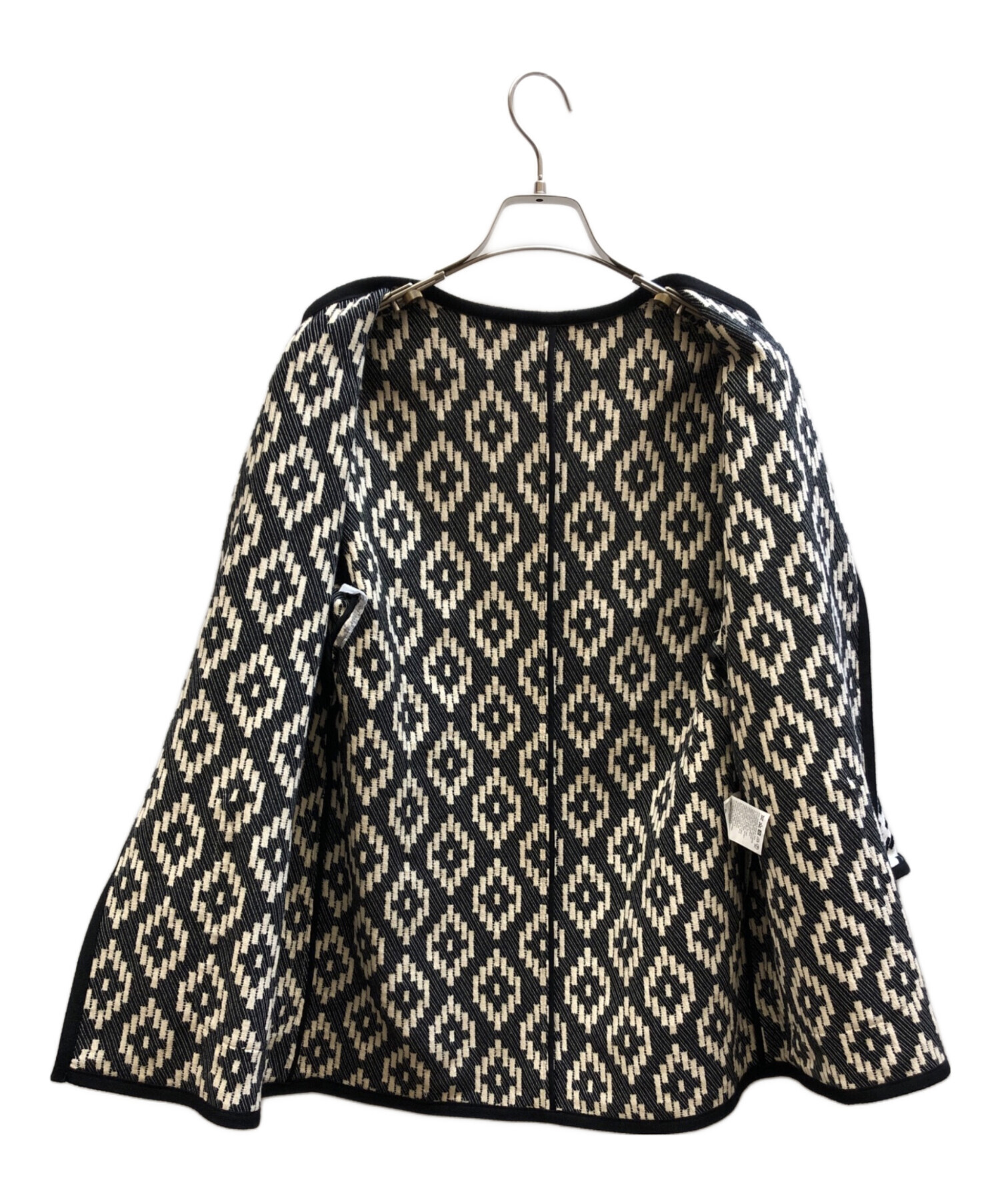 Max Mara STUDIO ノーカラージャケット 40(M位) 【古着】【中古】 中古・古着通販】MaxMara (マックスマーラ) 総柄ノーカラージャケット