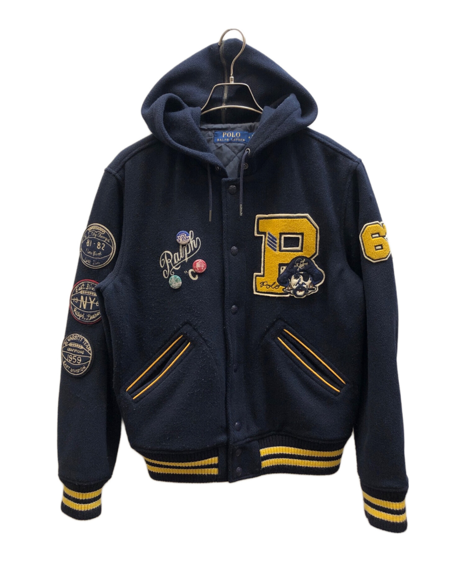 ポロ ラルフローレン ウールブレンド ツイル レターマン ジャケット POLO RALPH LAUREN（ポロ ラルフ ローレン）の「ウールブレンド ツイル