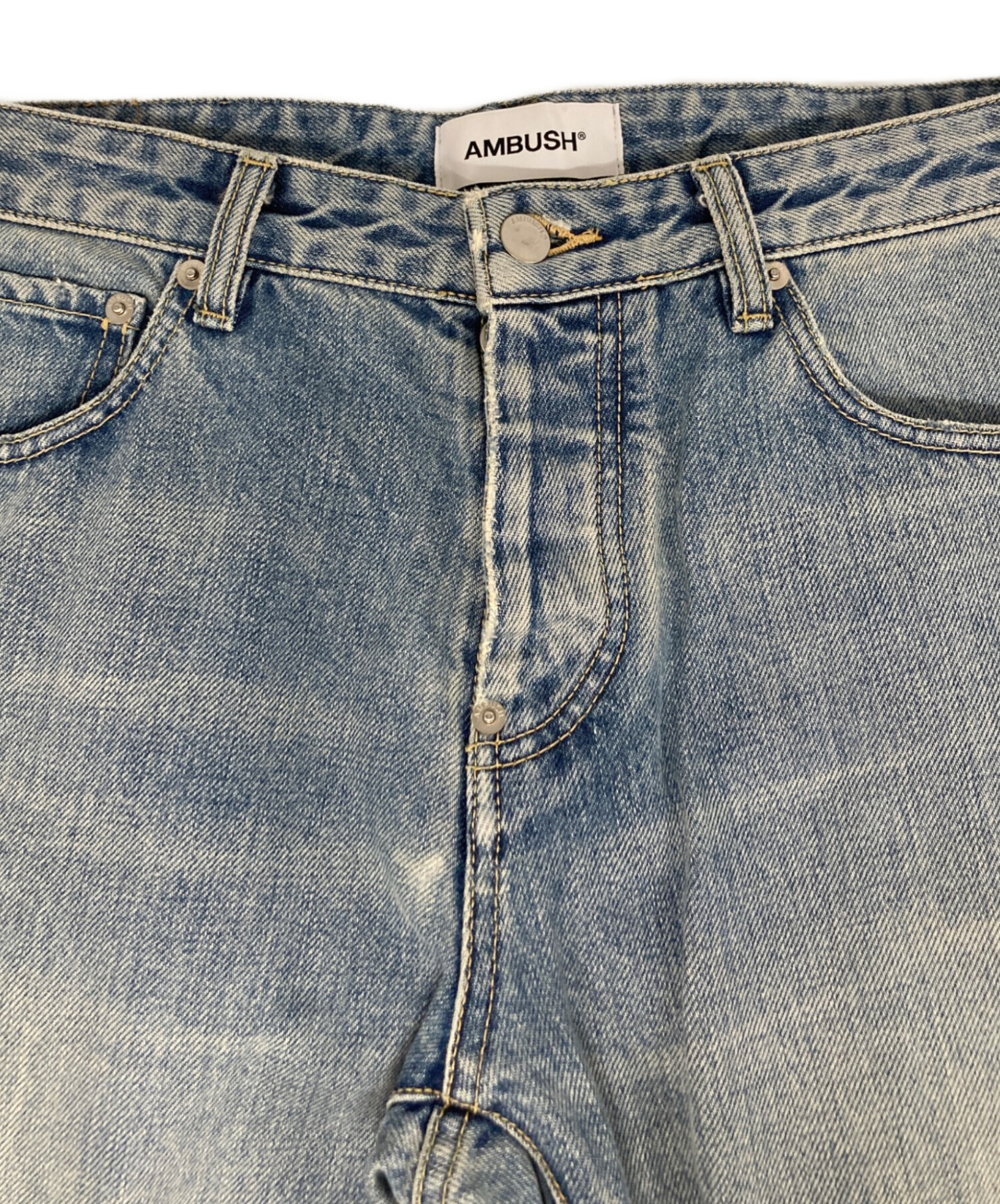 中古・古着通販】AMBUSH (アンブッシュ) カットオフストレートデニム 