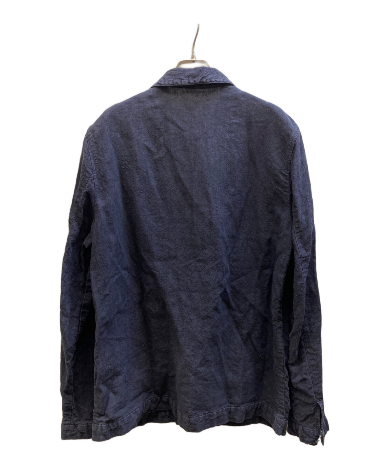 nest Robe CONFECT リネン　カバーオール　コート　ネイビー　3 中古・古着通販】nestrobe confect (ネストローブ コンフェクト