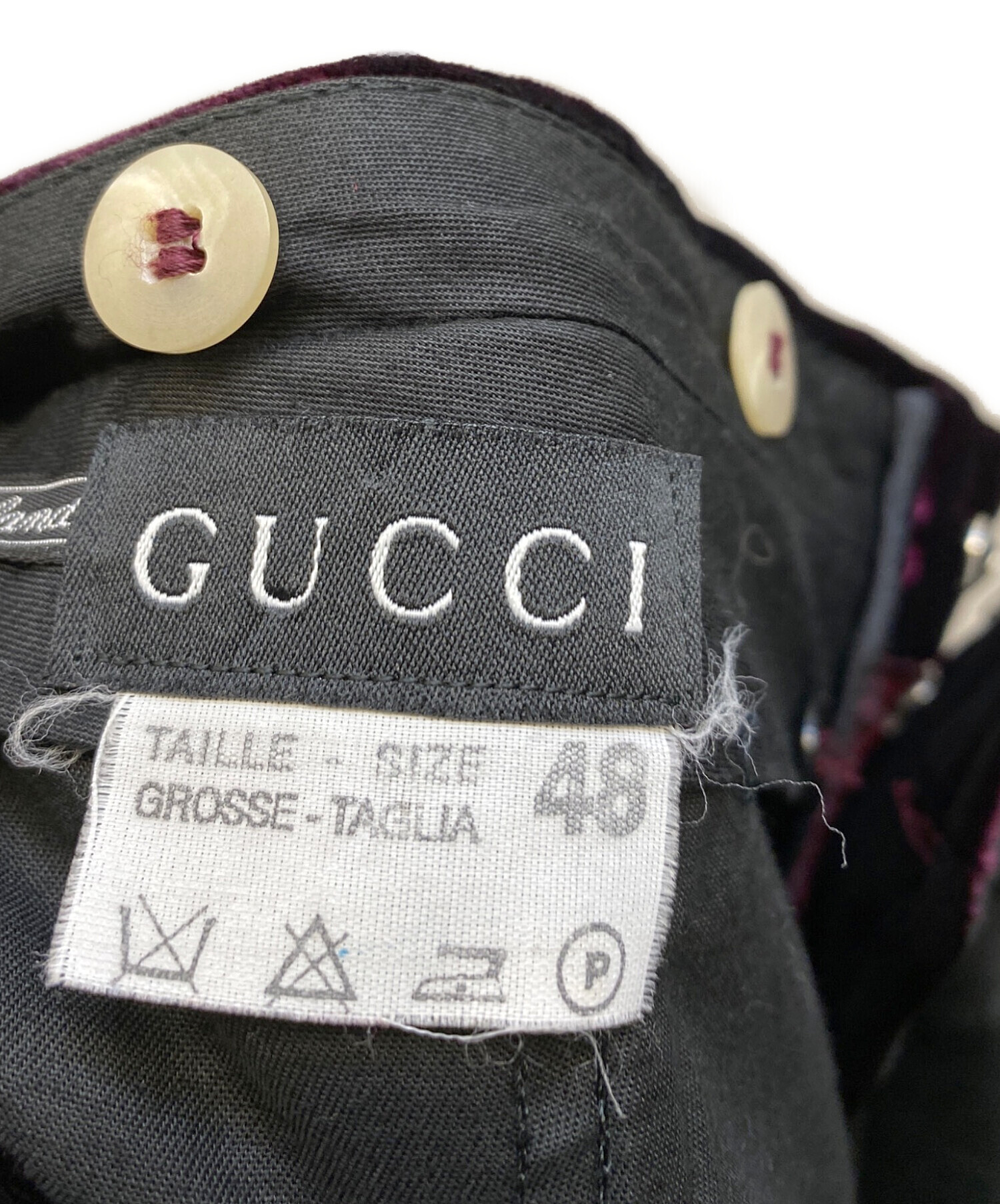 【GUCCI】ベロアフレアパンツ GUCCI(グッチ) パンツ サイズ40 M レディース美品 ストレッチ