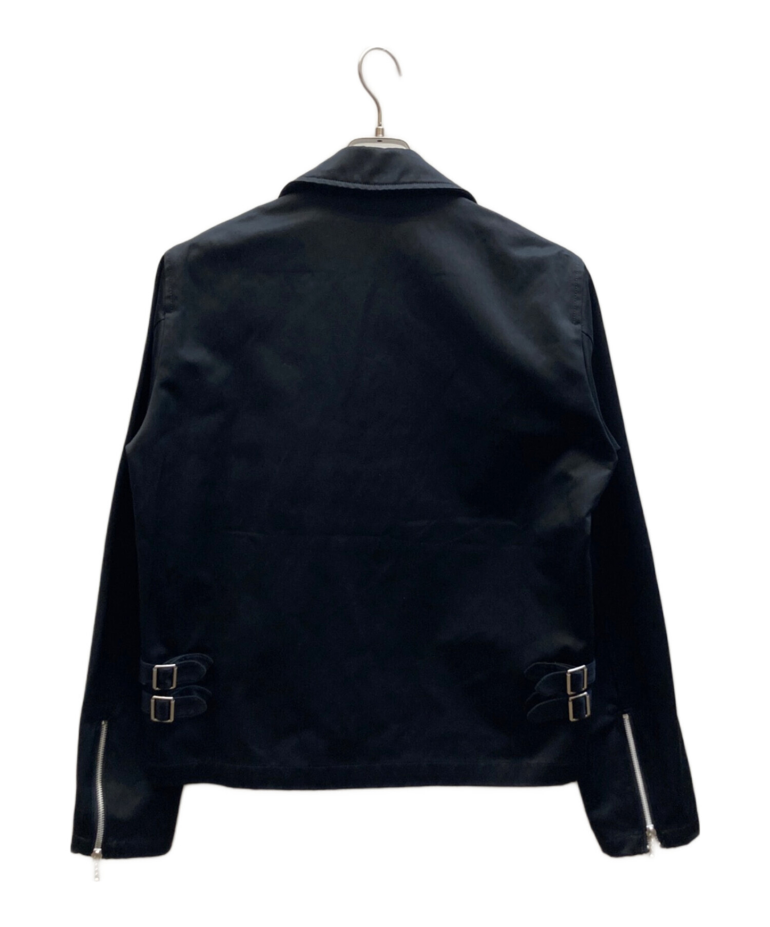 k*i様 ミハラヤスヒロ黒のダブルライダースジャケット希少 中古・古着通販】MIHARA YASUHIRO (ミハラヤスヒロ) コットンサテン