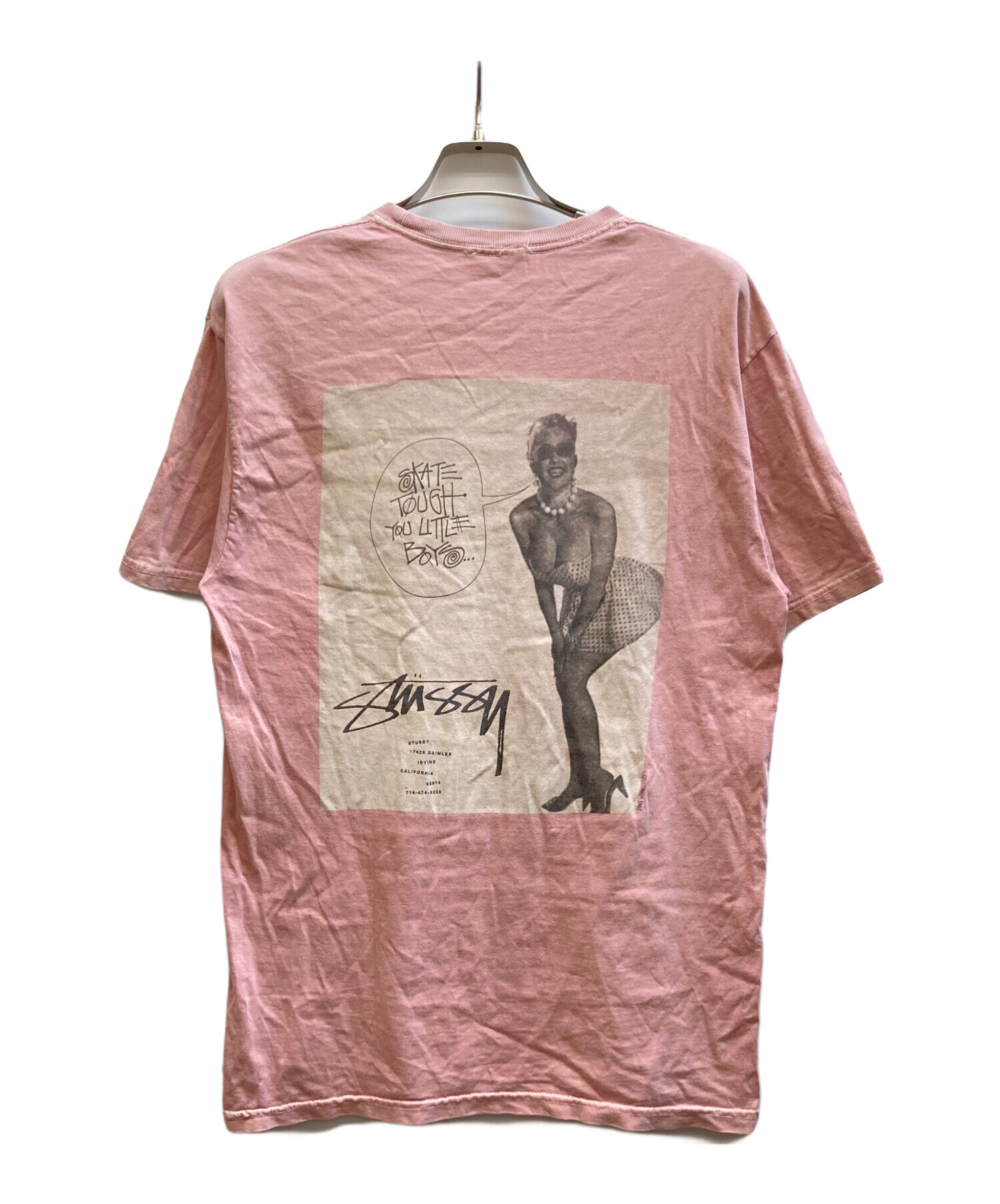 中古・古着通販】stussy (ステューシー) バックプリントTシャツ ピンク