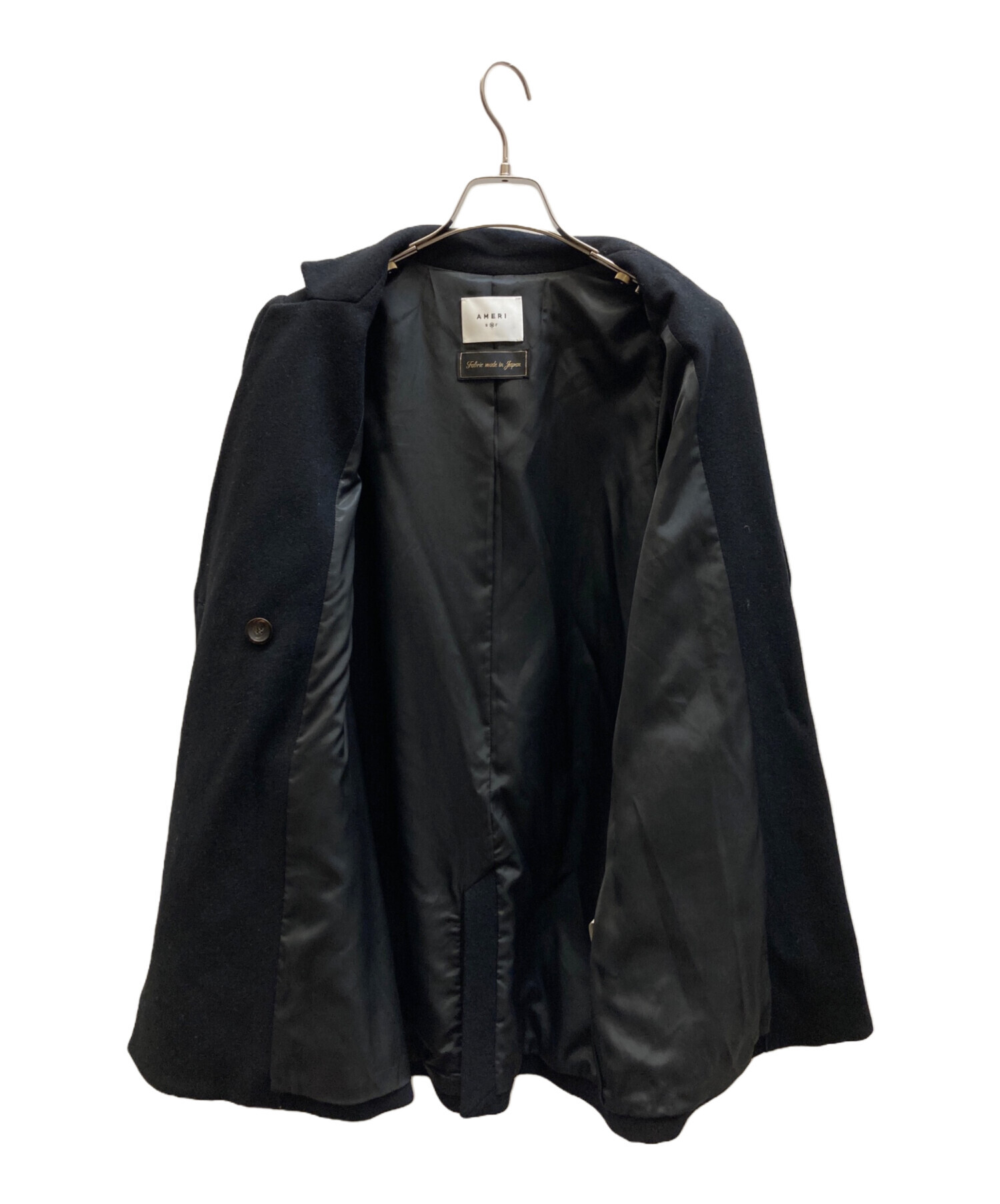 中古・古着通販Ameri (アメリ) PUFF SLEEVE WOOL JACKET ブラック
