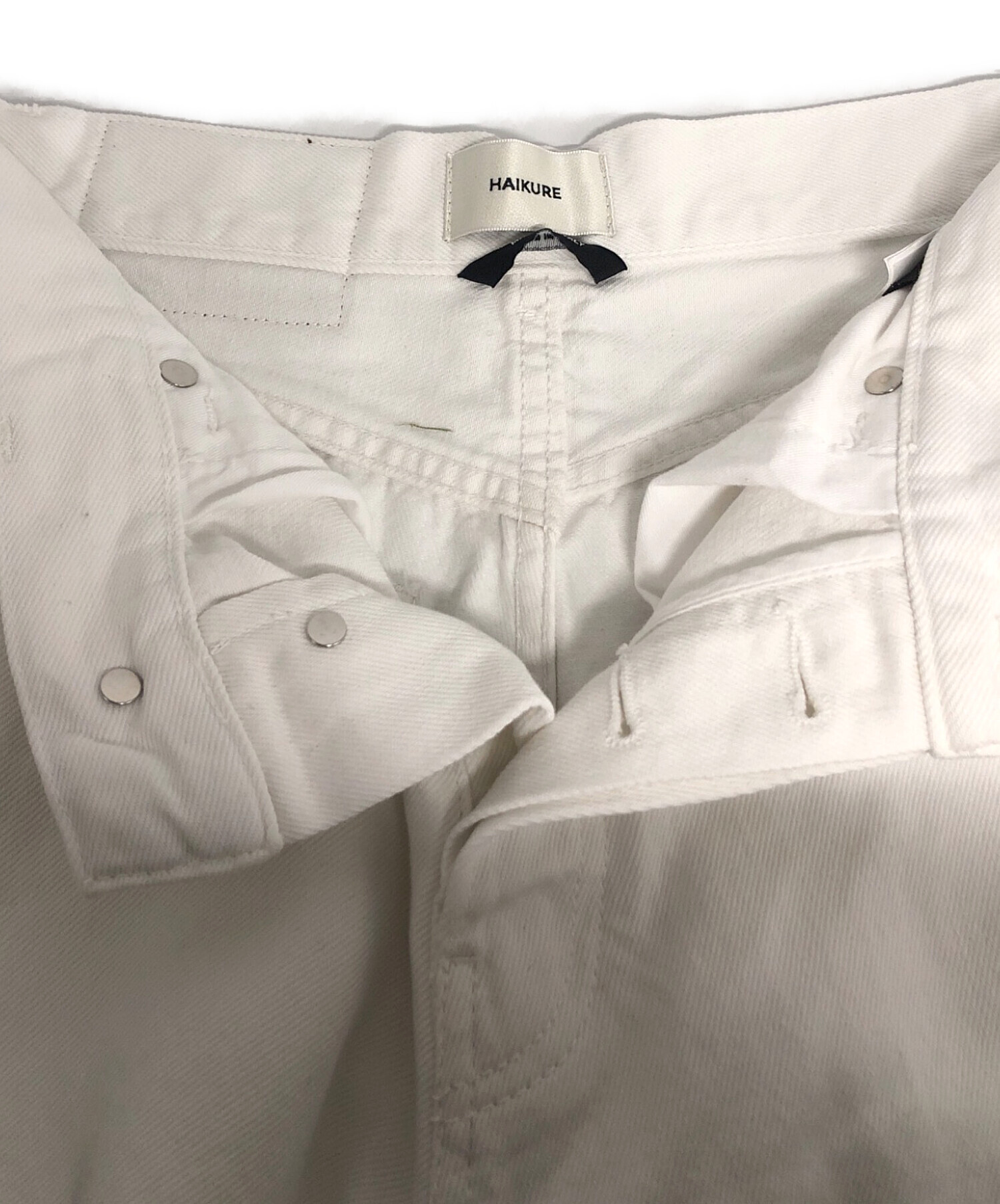その他ブランド / HAIKURE/ボトム/--/コットン/WHT/BETHANY White denim 中古・古着通販】haikure (ハイクル) BETHANY White denim ホワイト