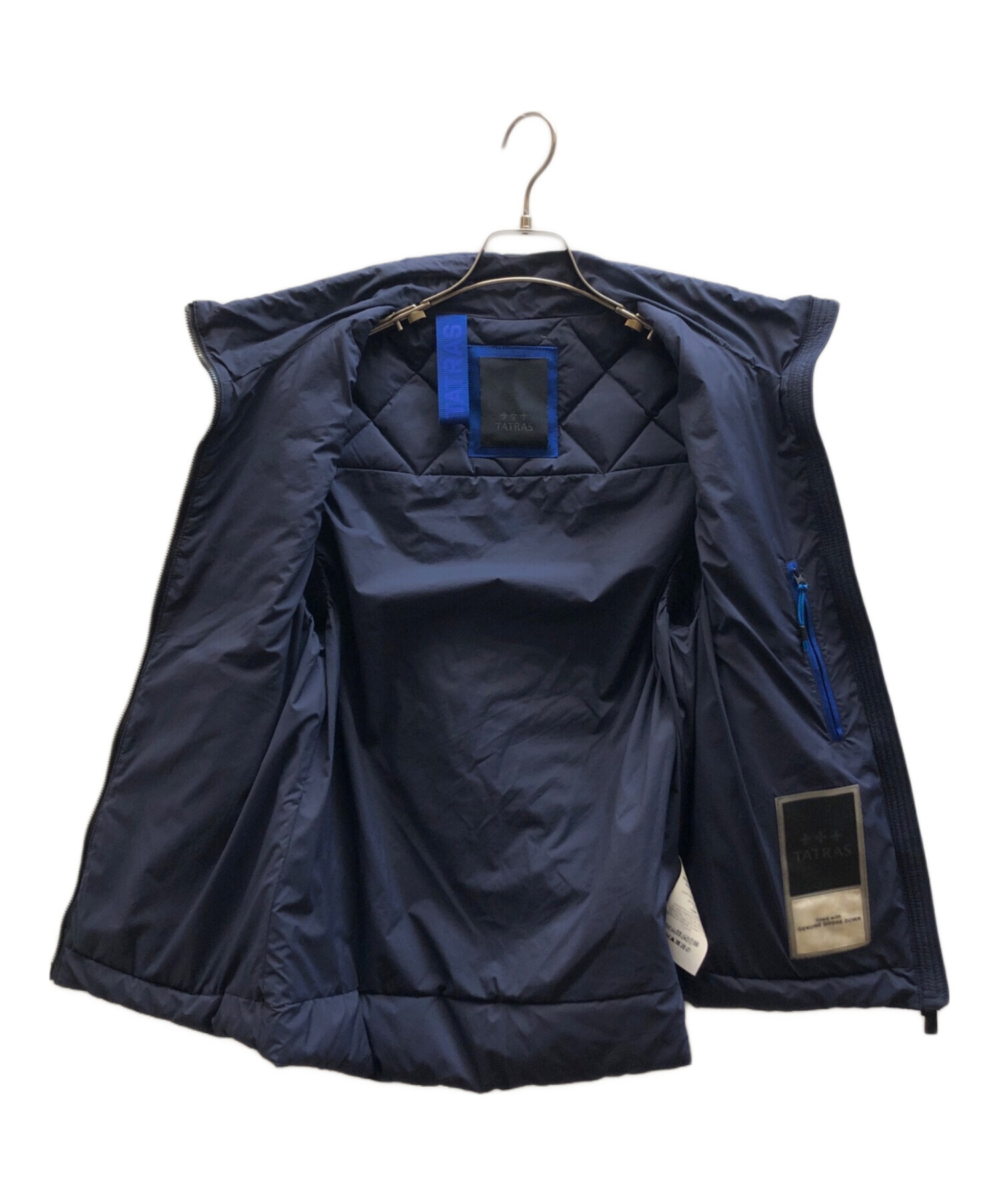 中古・古着通販】TATRAS (タトラス) SAGUMダウンベスト ネイビー 