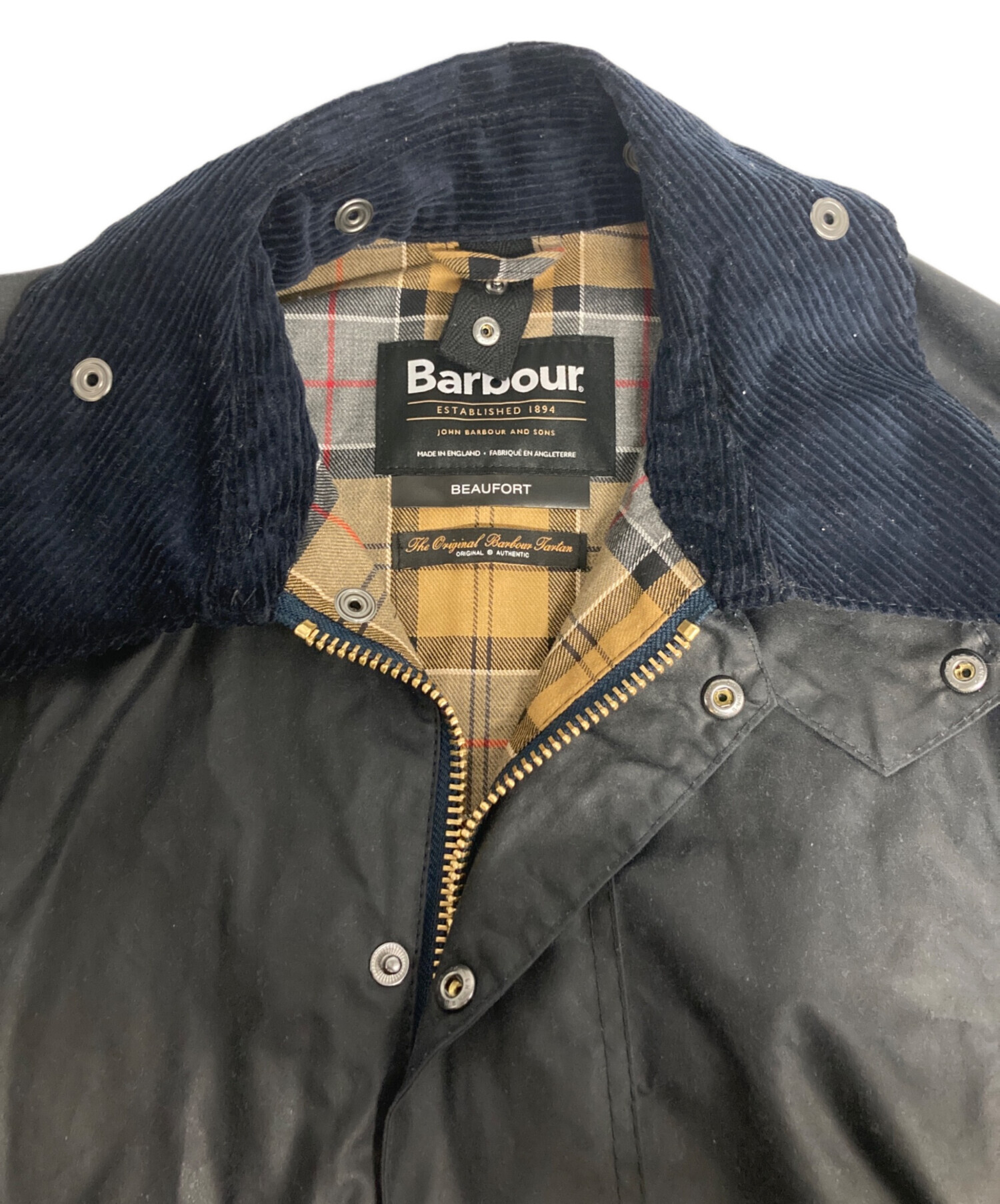 中古・古着通販】Barbour (バブアー) BEAUFORT WAX JACKET ネイビー 