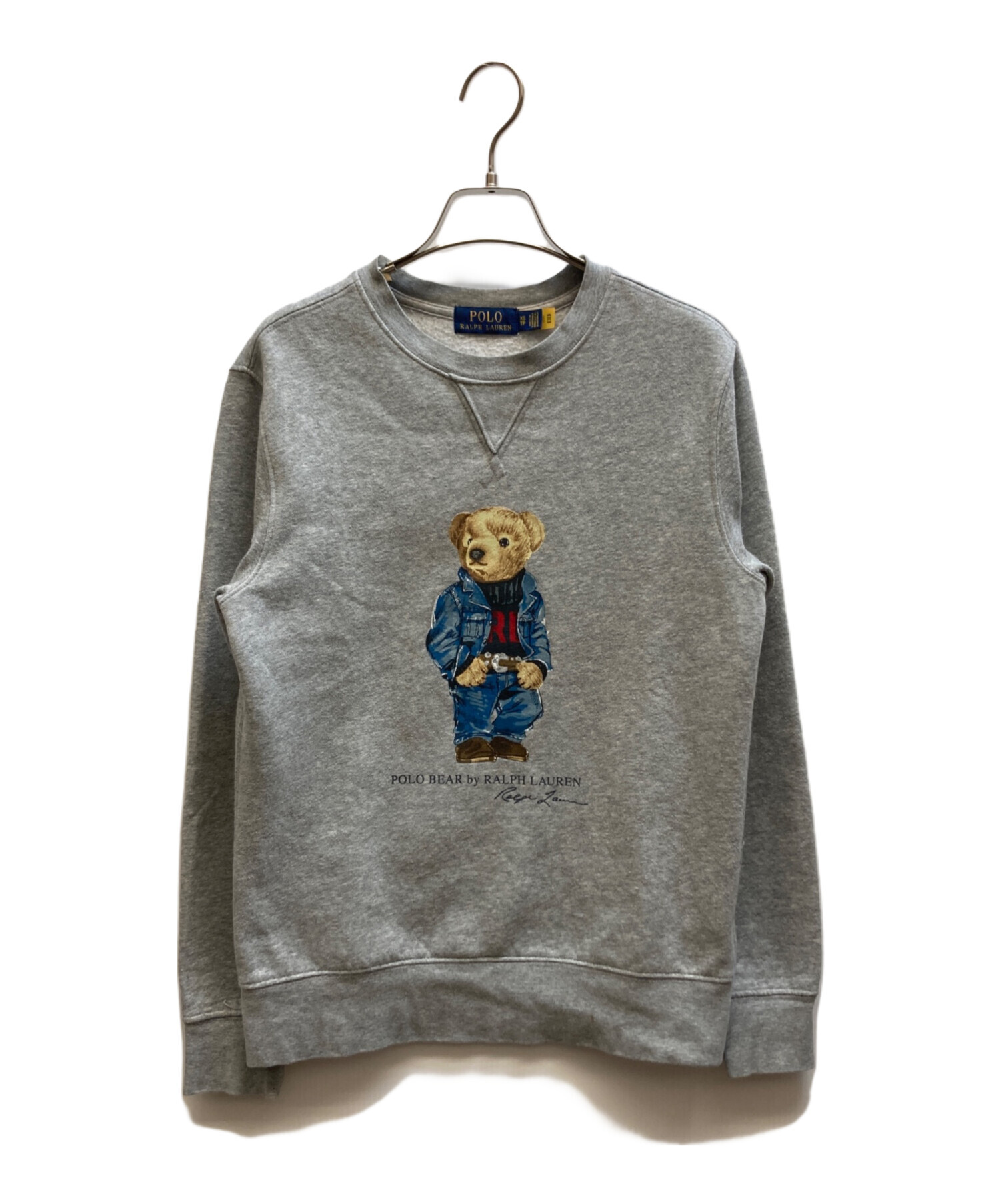 ポロラルフローレン　ポロベア　スウェット　ブルーグレー　　Sサイズ　現行タグ 中古・古着通販】POLO RALPH LAUREN (ポロ・ラルフローレン) ポロベア