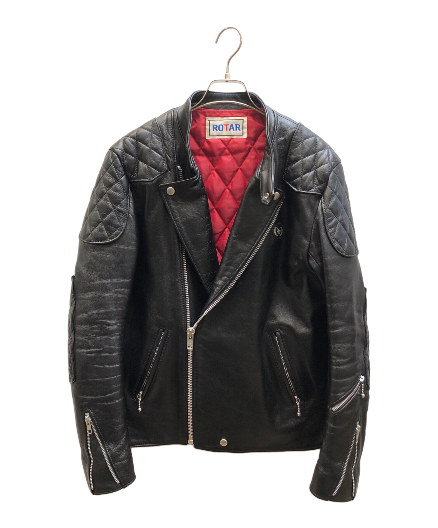 中古・古着通販】ROTAR (ローター) ダブルライダースジャケット