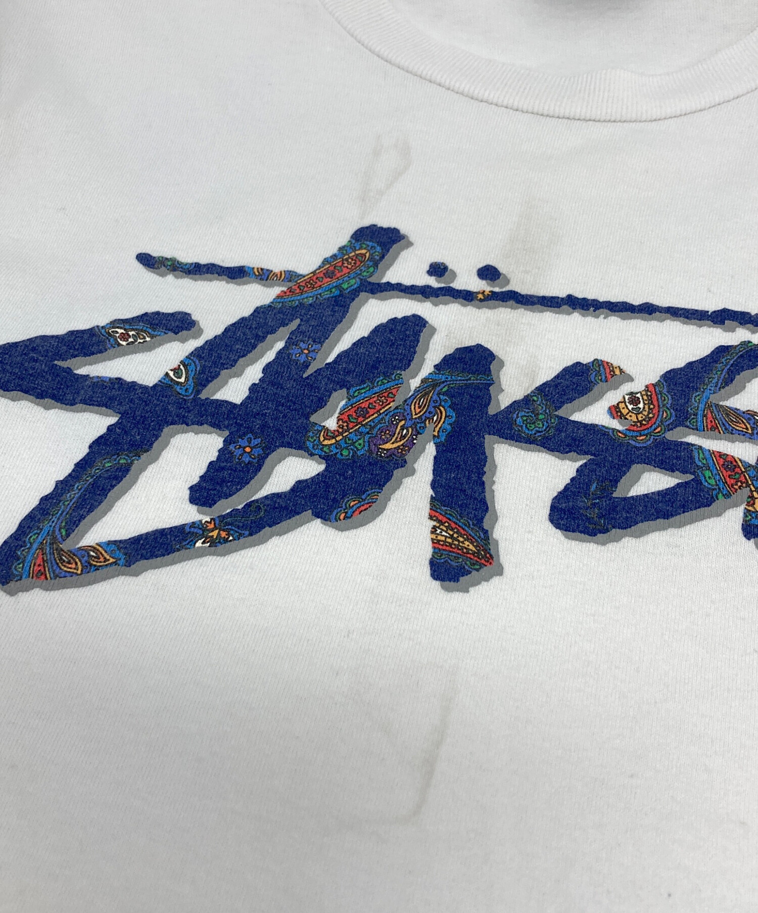 中古・古着通販】stussy (ステューシー) プリントTシャツ ホワイト