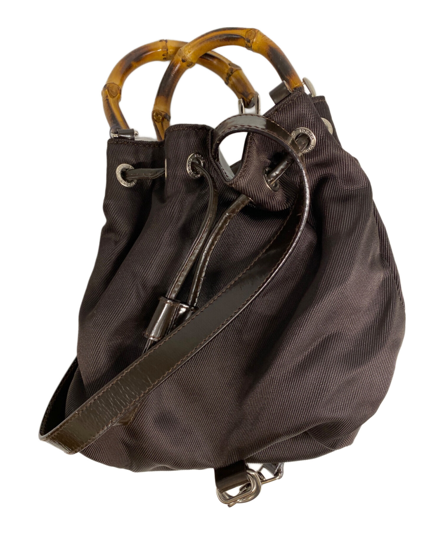 中古・古着通販】GUCCI (グッチ) 2WAY バンブーナイロンバッグ 