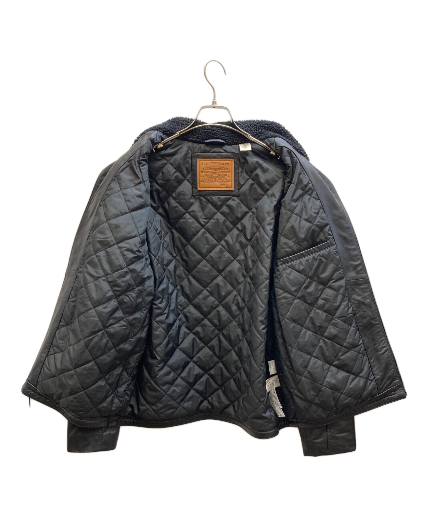 中古・古着通販】LEVI'S (リーバイス) レザーシェルパジャケット 中古・古着通販】LEVI'S (リーバイス) レザーシェルパジャケット