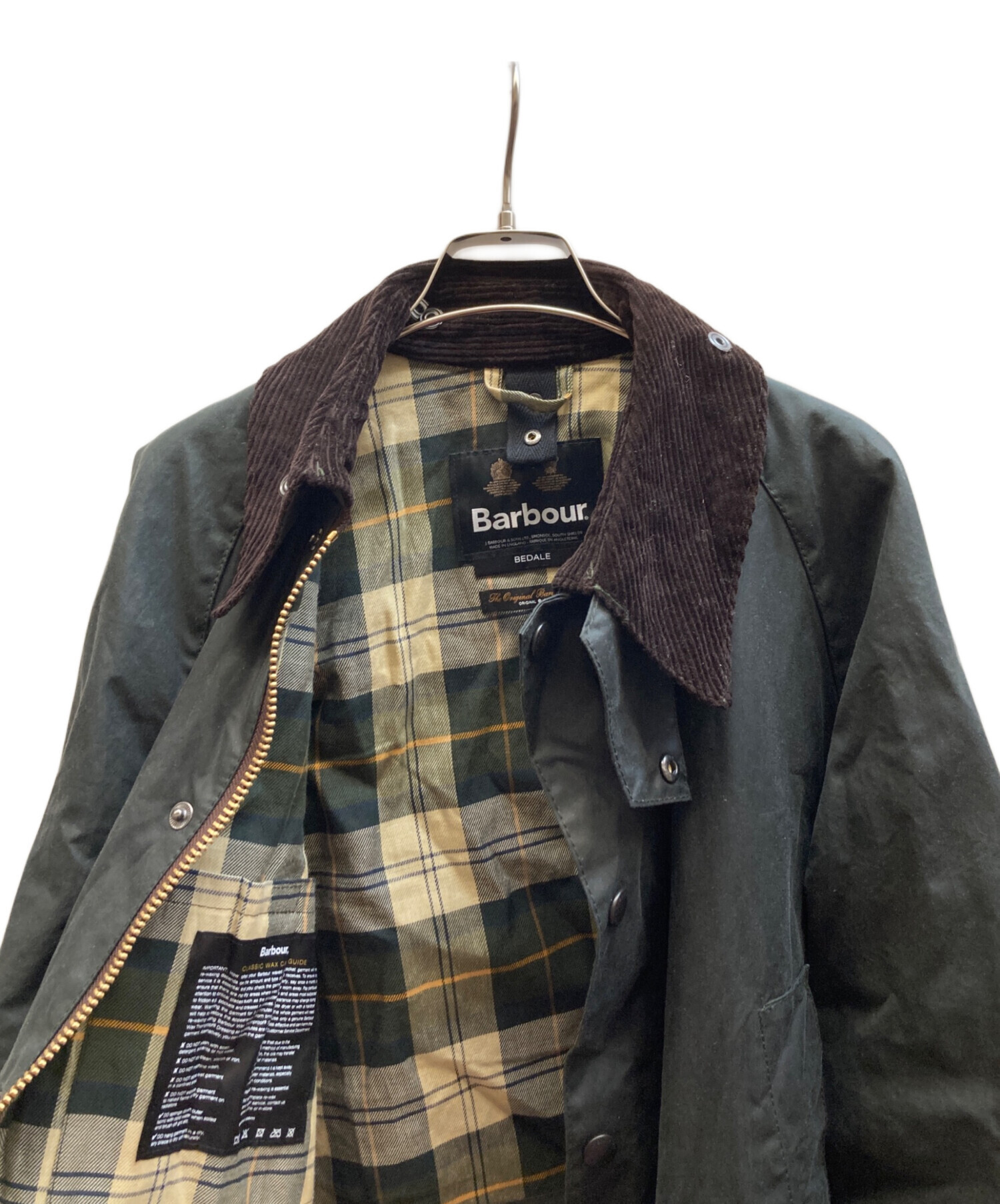 ★ほぼ未使用品★BARBOUR BEDALE ワックスドジャケット　オリーブ40 中古・古着通販】Barbour (バブアー) BEDALE WAX JACKET オリーブ