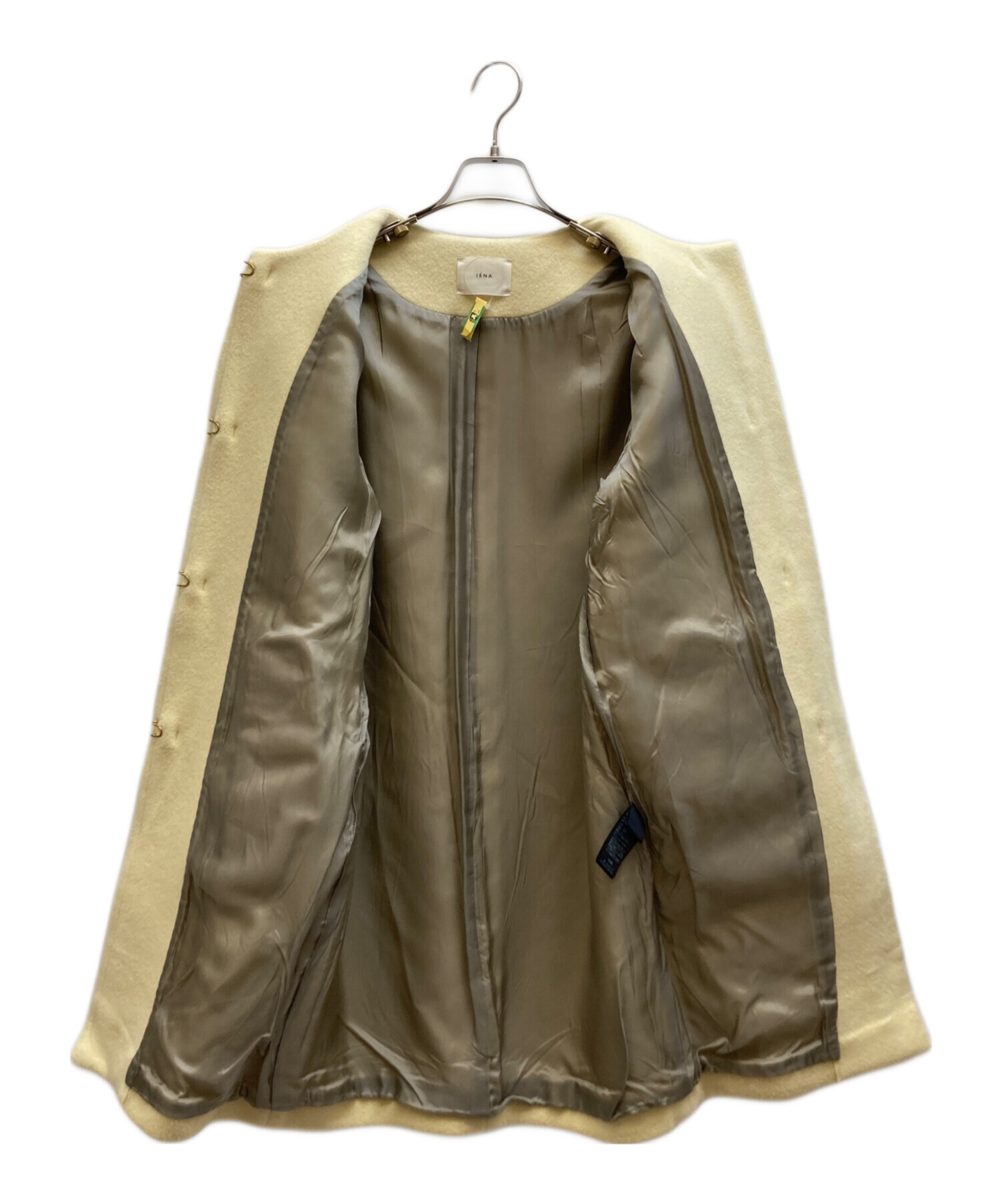 中古・古着通販】IENA (イエナ) ラムウールノーカラーコート イエロー