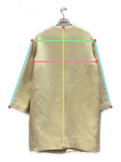 中古・古着通販】IENA (イエナ) ラムウールノーカラーコート イエロー