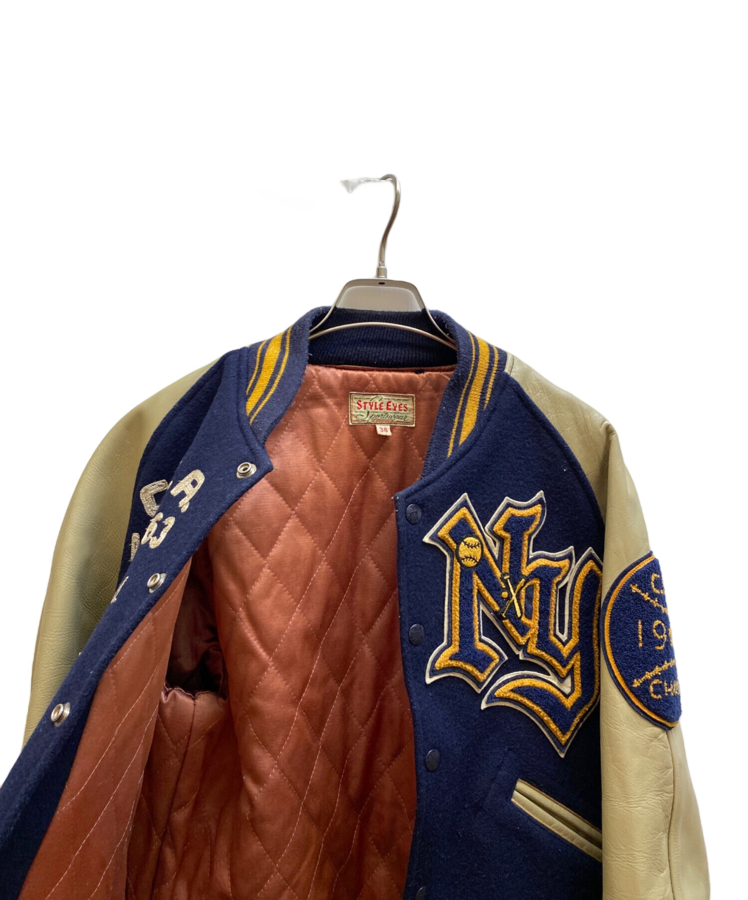 中古・古着通販】STYLE EYES (スタイルアイズ) スタジャン ネイビー