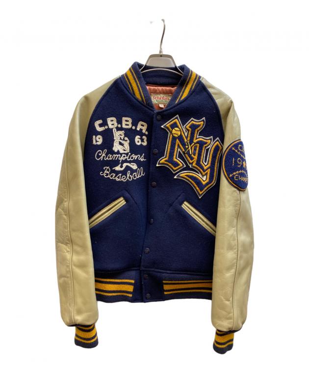 中古・古着通販】STYLE EYES (スタイルアイズ) スタジャン ネイビー