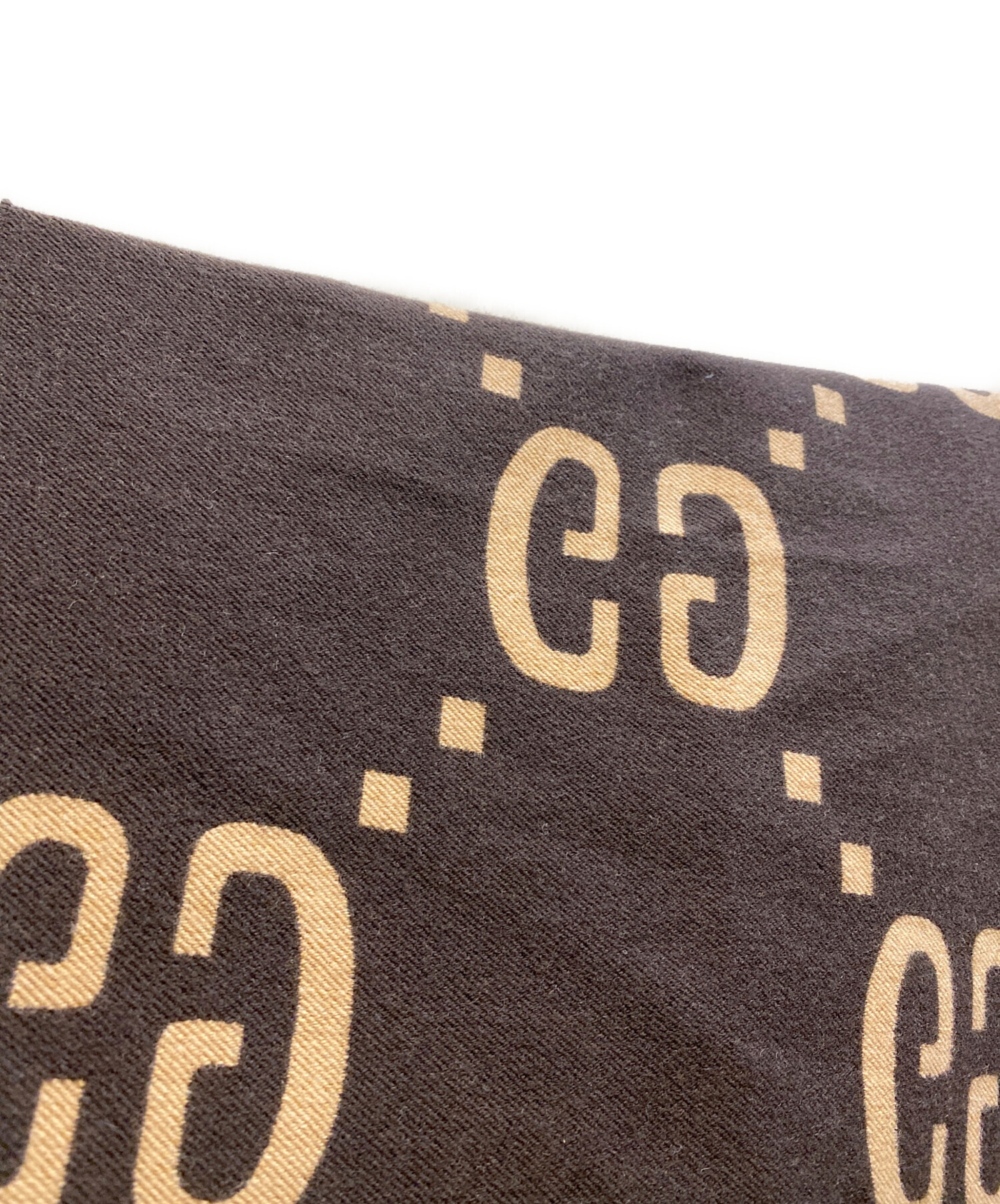 中古・古着通販】GUCCI (グッチ) GGジャカード ウールシルク スカーフ