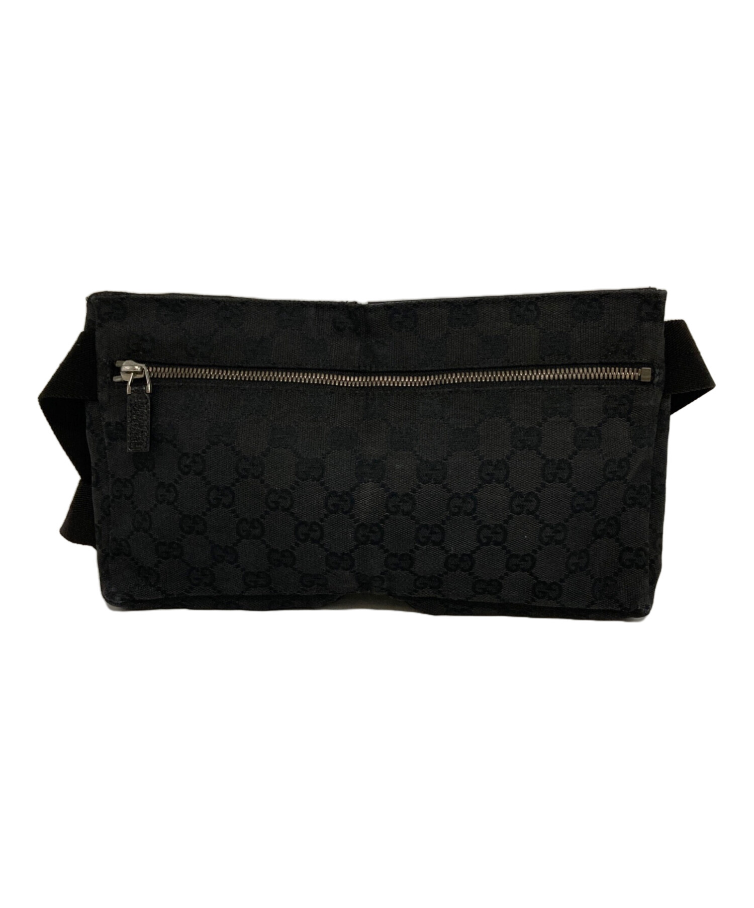 GUCCIウェストポーチ 中古・古着通販】GUCCI (グッチ) ウエストポーチ ブラック｜ブランド