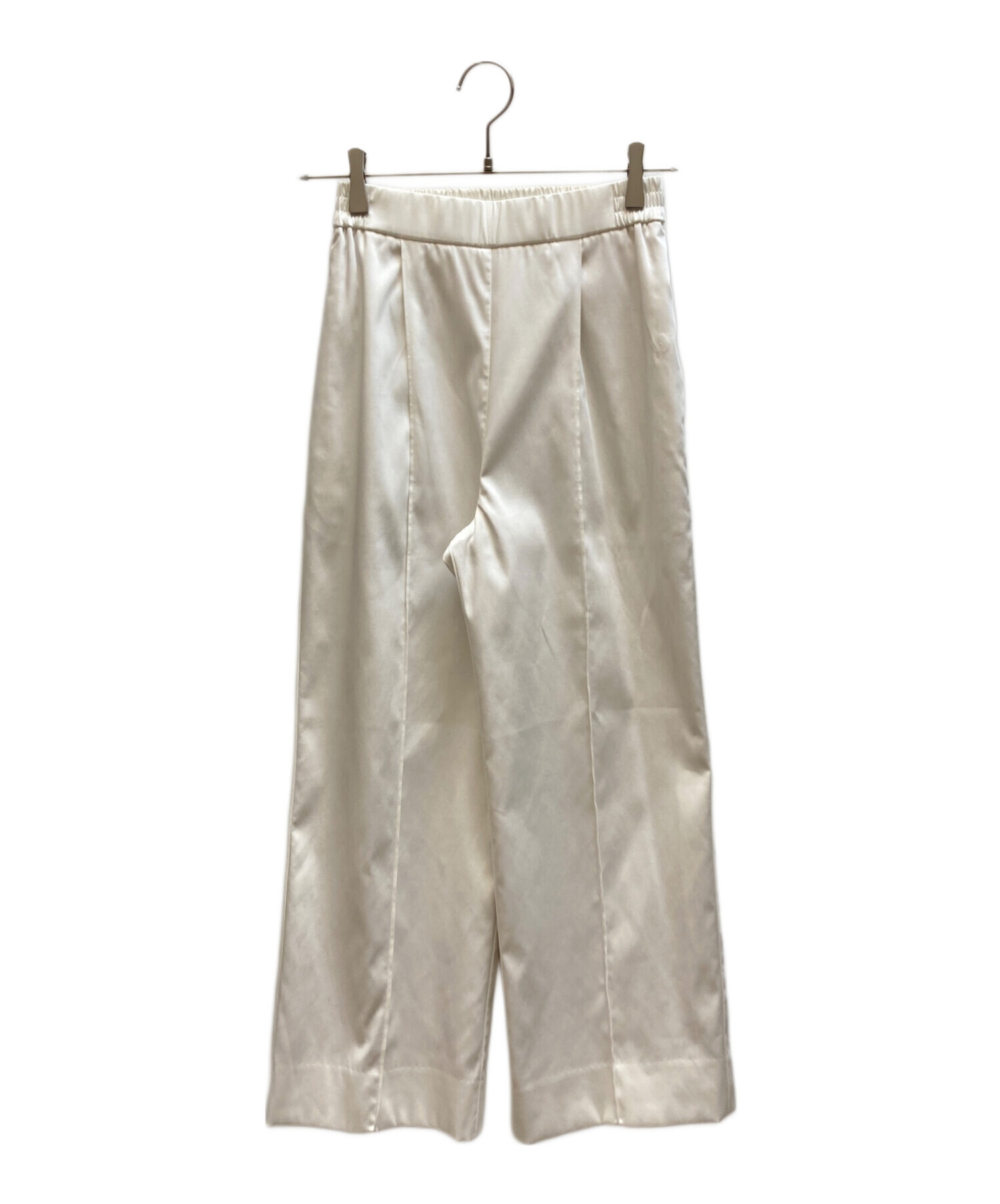 中古・古着通販】YORI (ヨリ) ノンアイロンワイドパンツ ホワイト