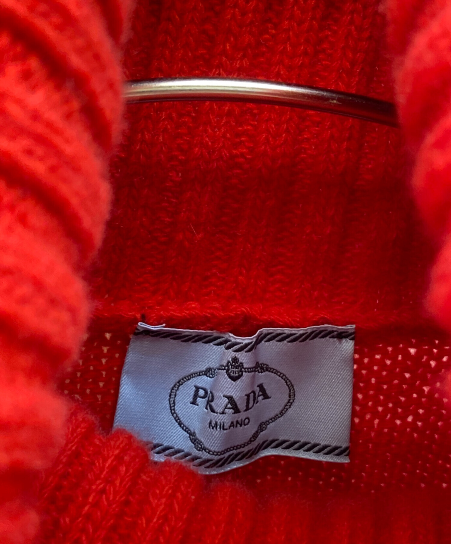 中古・古着通販】PRADA (プラダ) カシミヤ混タートルネックニット