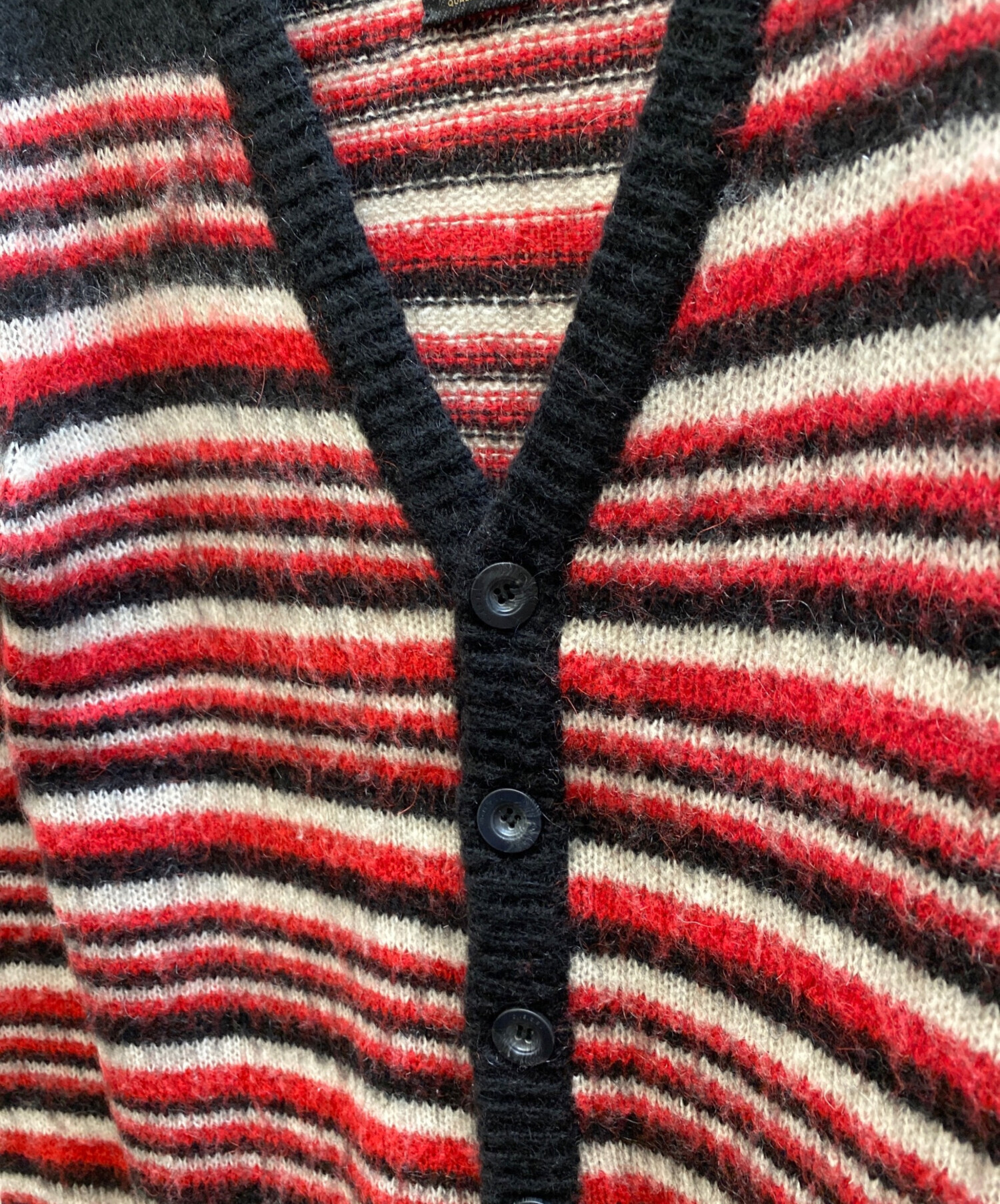 中古・古着通販】DIESEL (ディーゼル) モヘア混カーディガン ブラック