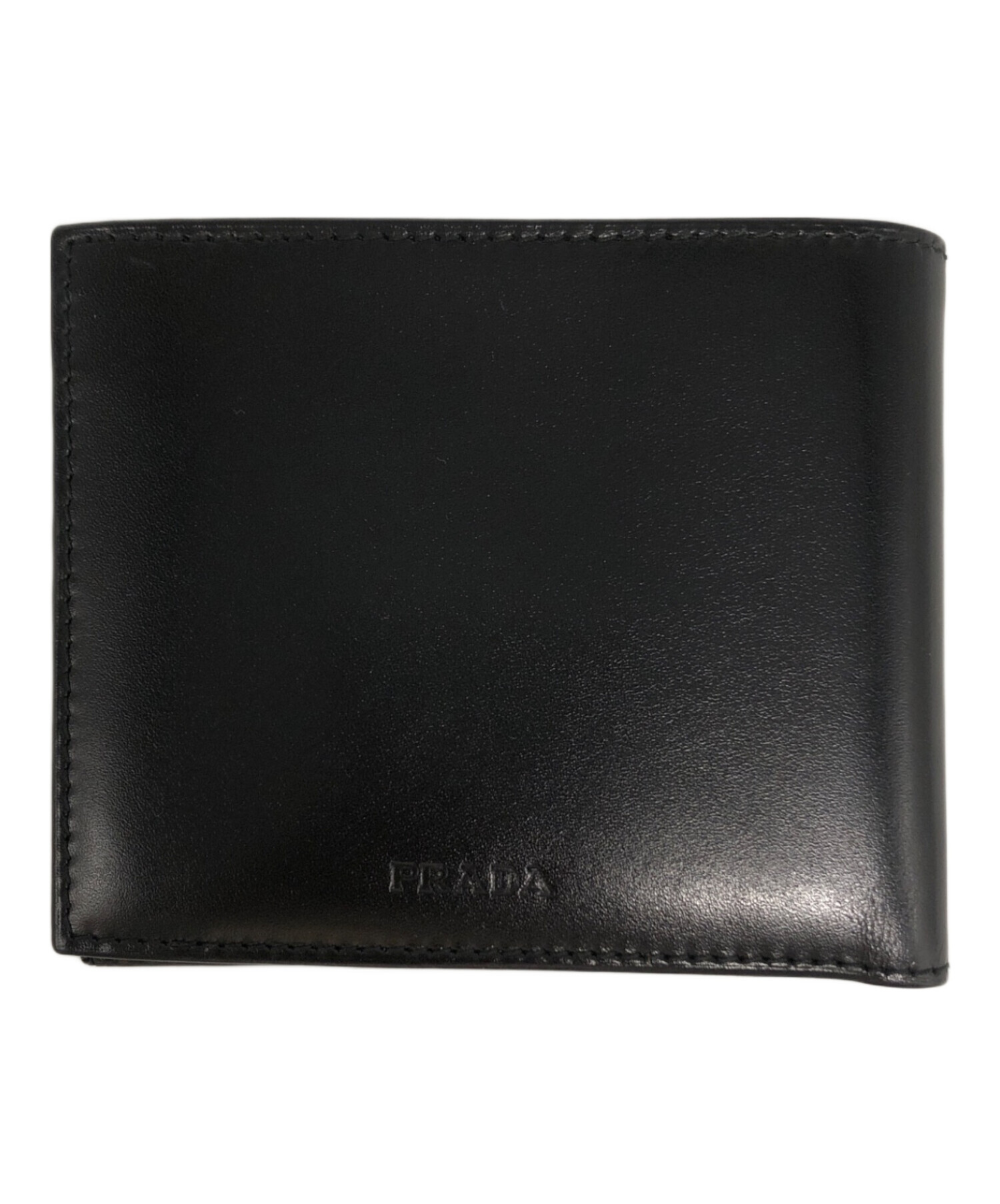 PRADA サフィアーノレザー ケース 中古 ミニ財布 中古・古着通販】PRADA (プラダ) サフィアーノレザー 二つ折り 財布