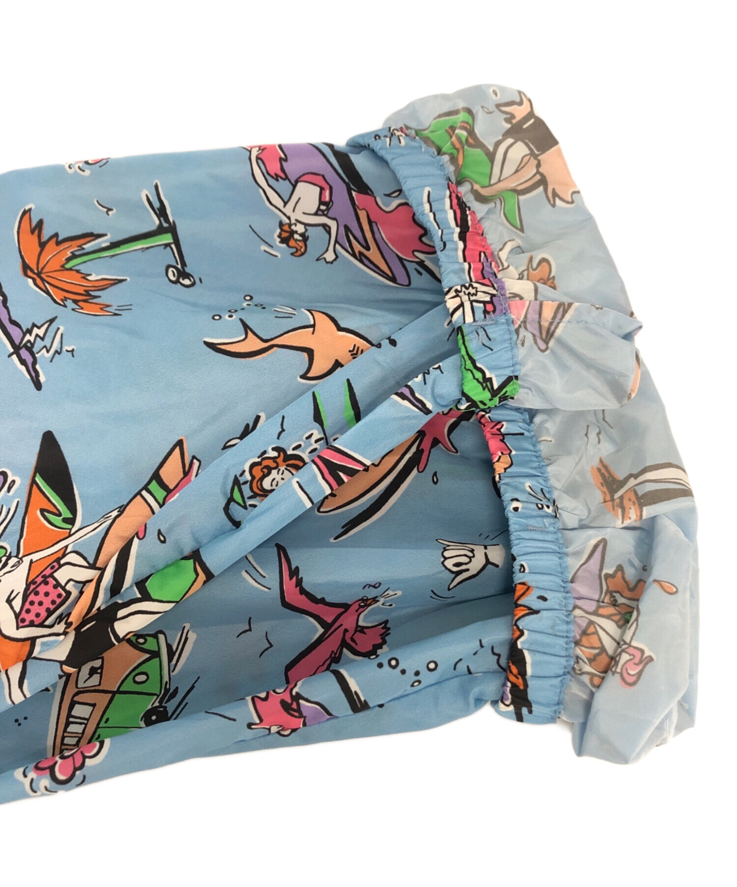 PRADA 水色ナイロンジャケット　サイズM 中古・古着通販】PRADA (プラダ) 総柄ナイロンジャケット ブルー