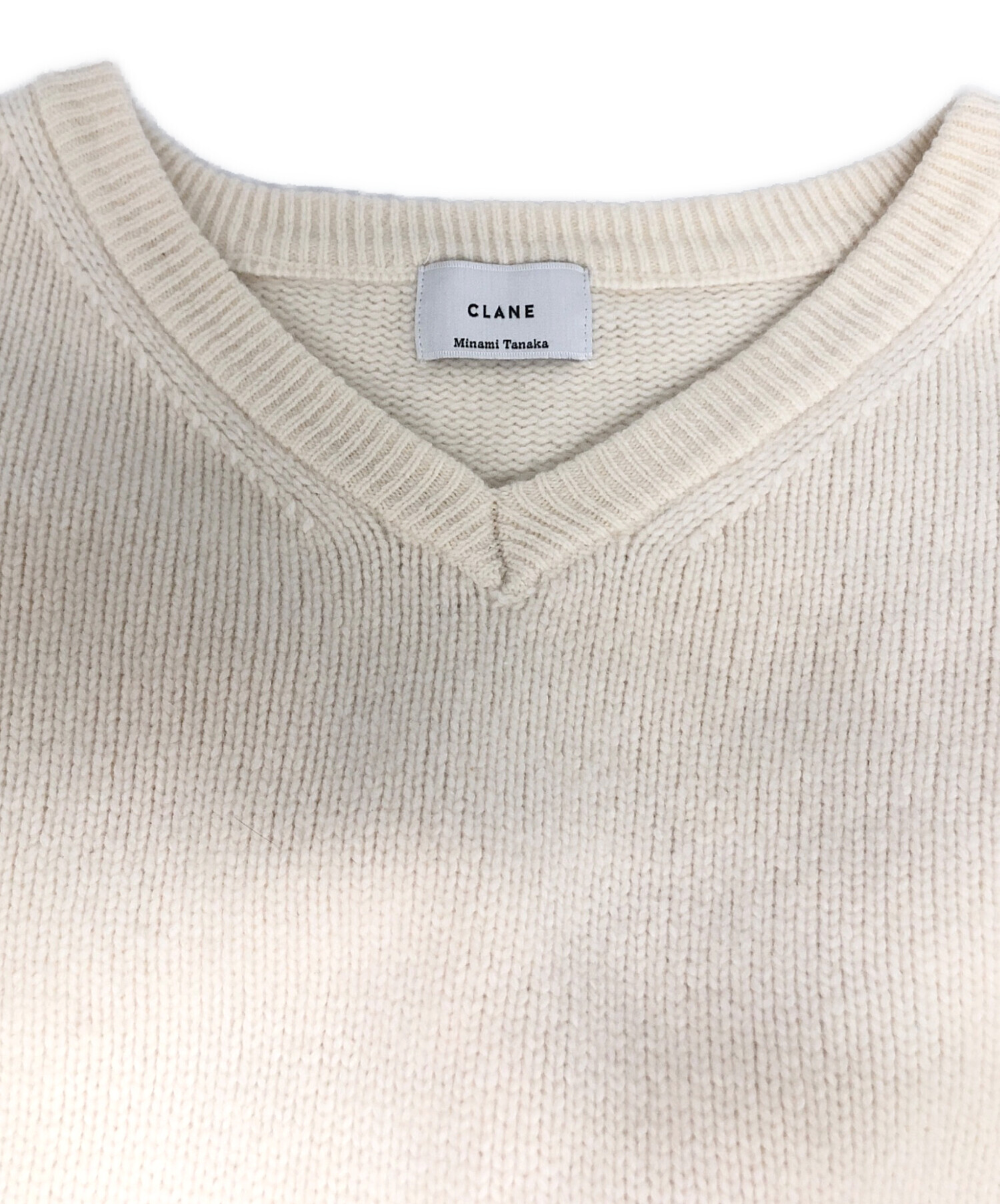 販売用ページ タグ付）MINAMI TANAKA×CLANE V NECK KNIT TOPS 【公式通販】