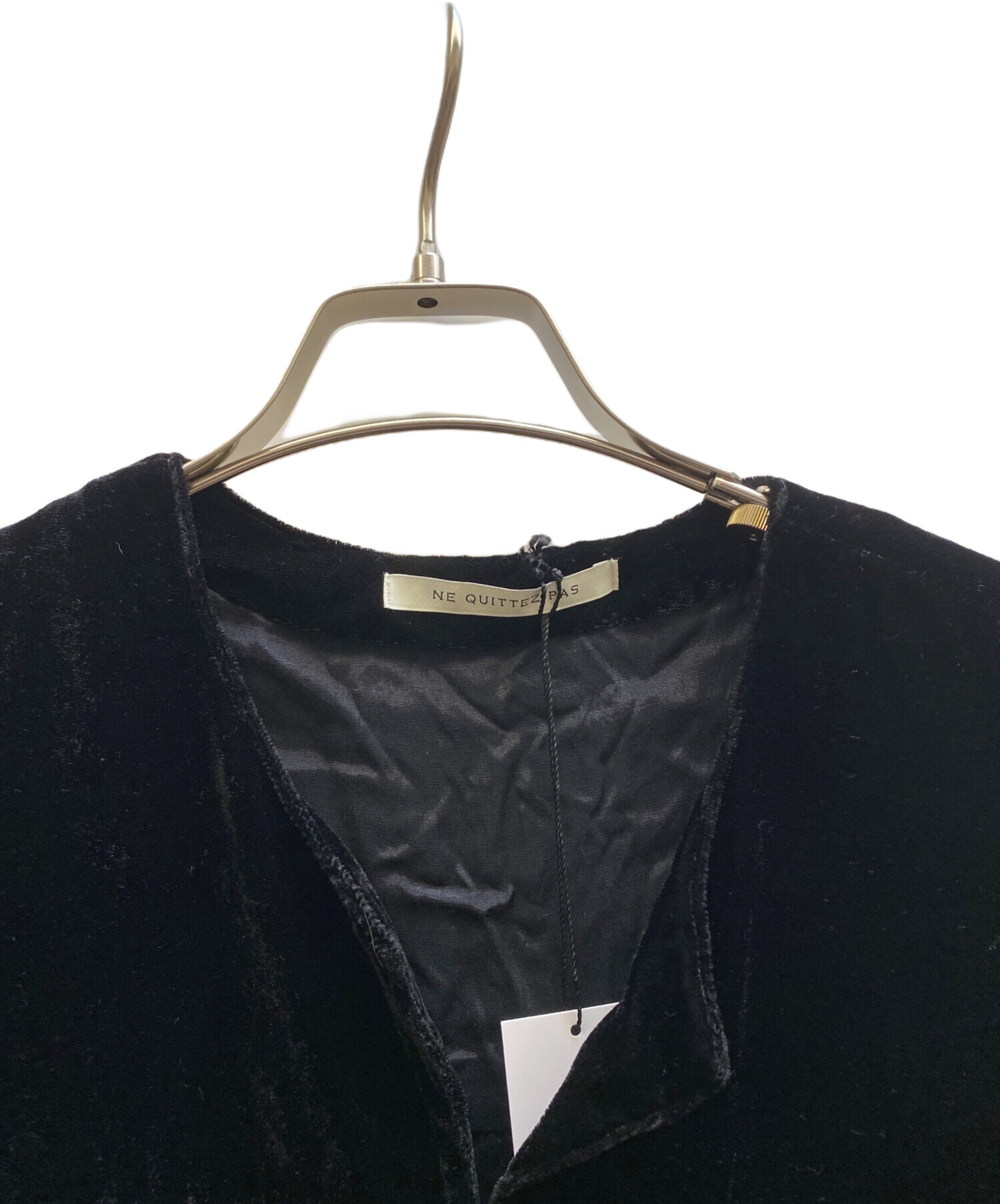 中古・古着通販】NE QUITTES PAS (ヌキテパ) ベルベットワンピース