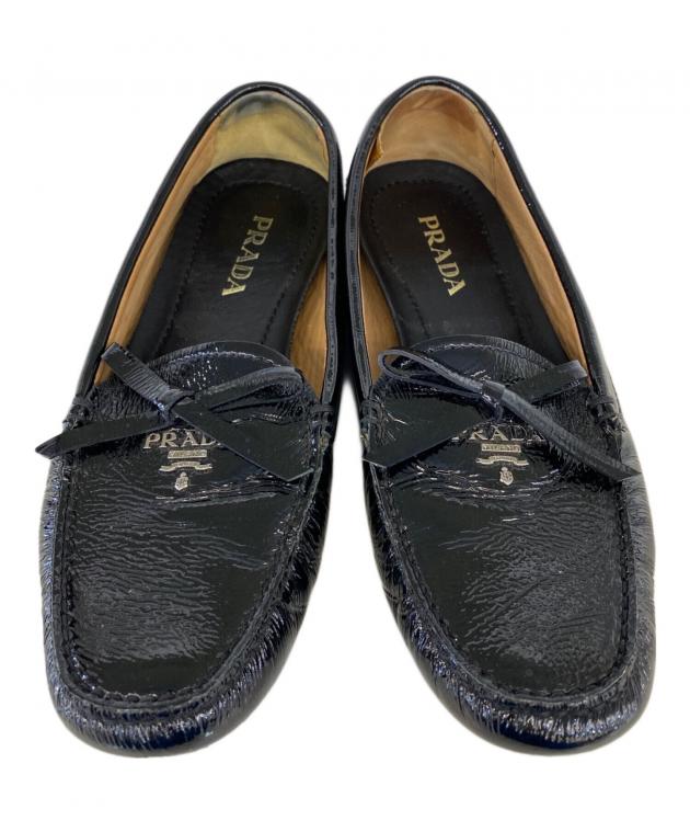 中古・古着通販】PRADA (プラダ) ドライビングシューズ ブラック
