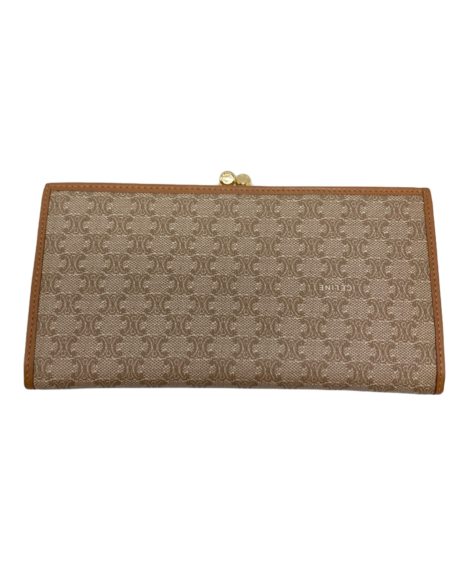 中古・古着通販】CELINE (セリーヌ) マカダム柄がま口長財布/M07