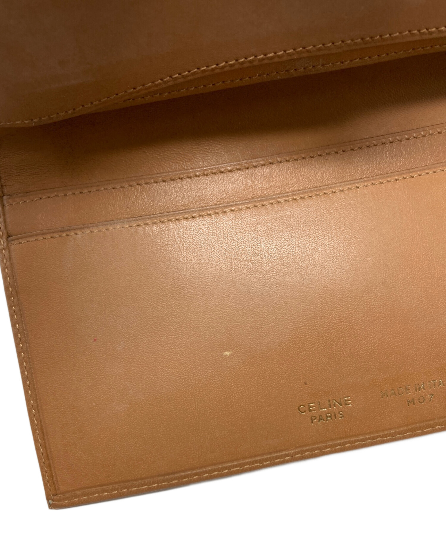 中古・古着通販】CELINE (セリーヌ) マカダム柄がま口長財布/M07