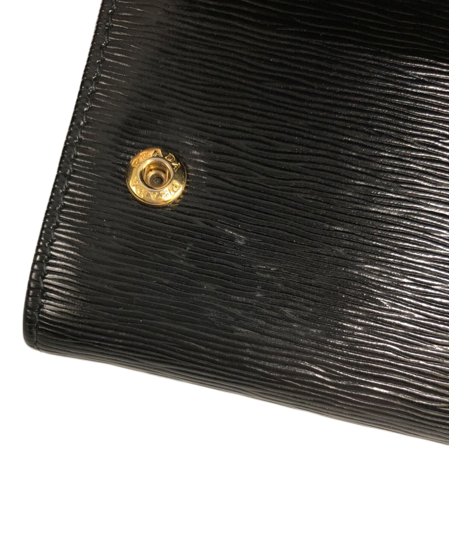 中古・古着通販】PRADA (プラダ) ショルダーウォレット ブラック