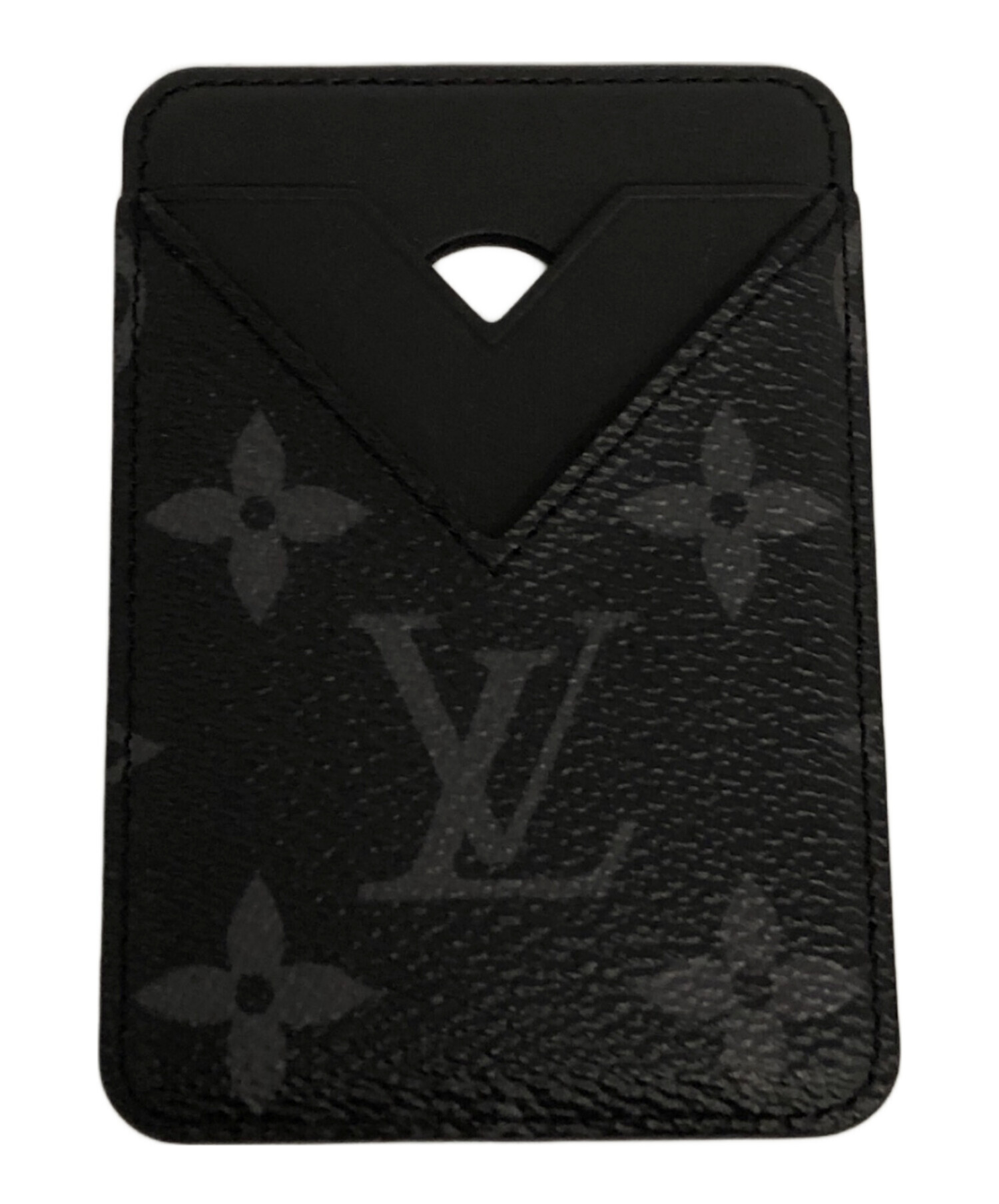 Louis Vuitton 折りたたみ 黒 中古 中古・古着通販】LOUIS VUITTON (ルイ ヴィトン) ポルト カルト