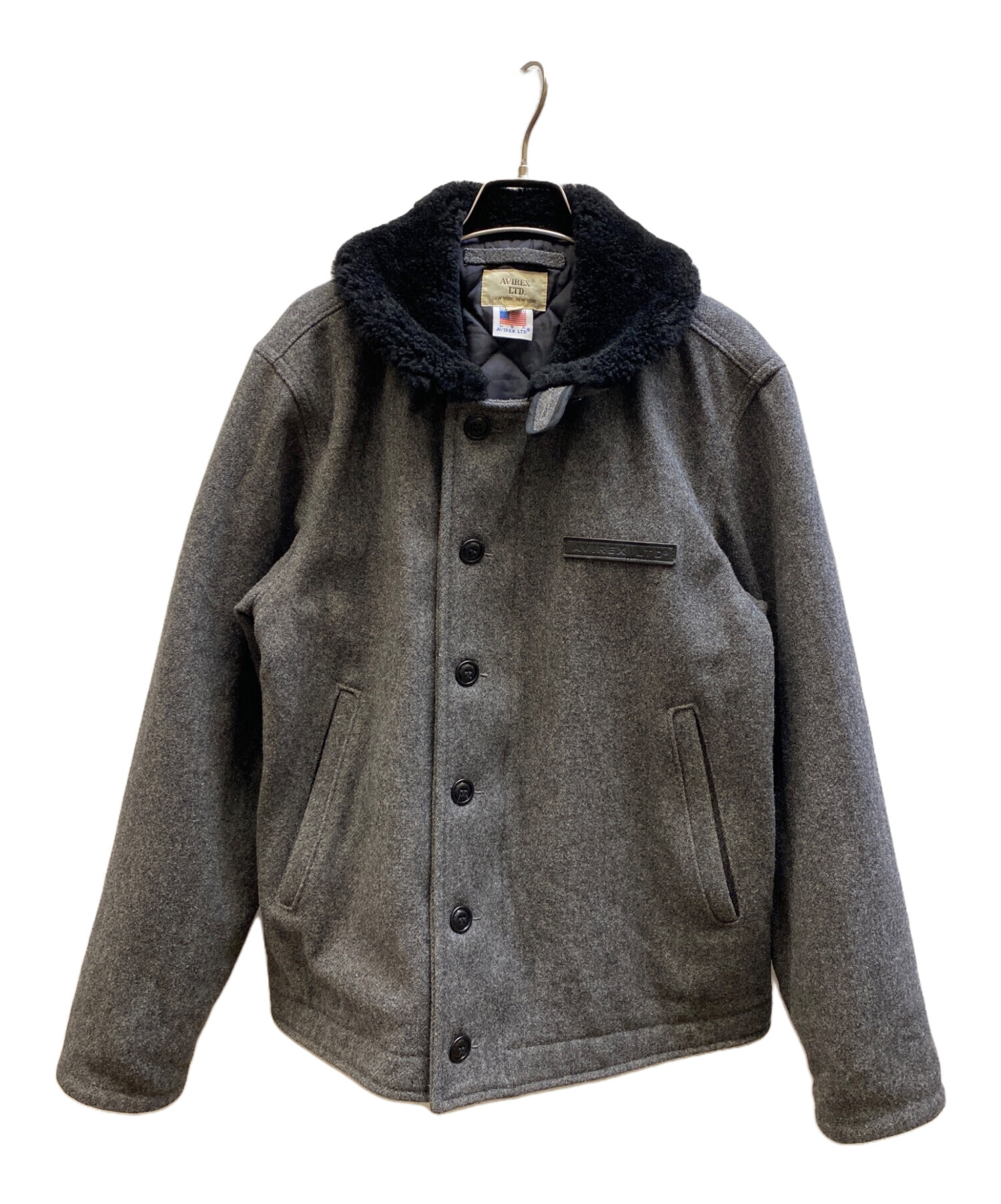 【美品】AVIREX アヴィレックス N-1 メルトン デッキジャケット 中古・古着通販】AVIREX (アヴィレックス) MELTON N-1 デッキ