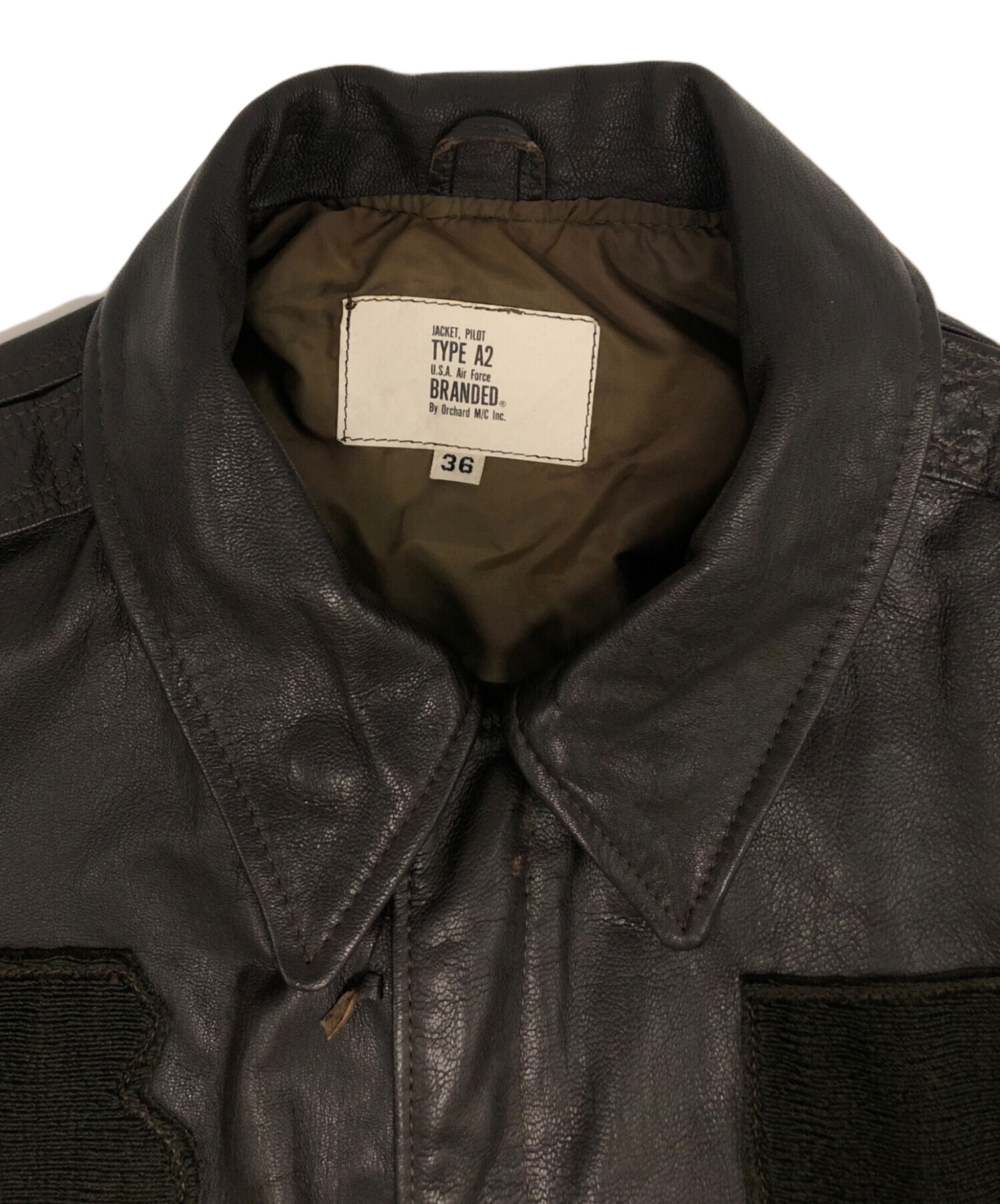 オーチャードM/C 80' G1フライトジャケット 中古・古着通販】ORCHARD M/C INC (オーチャード) TYPE-2レザー