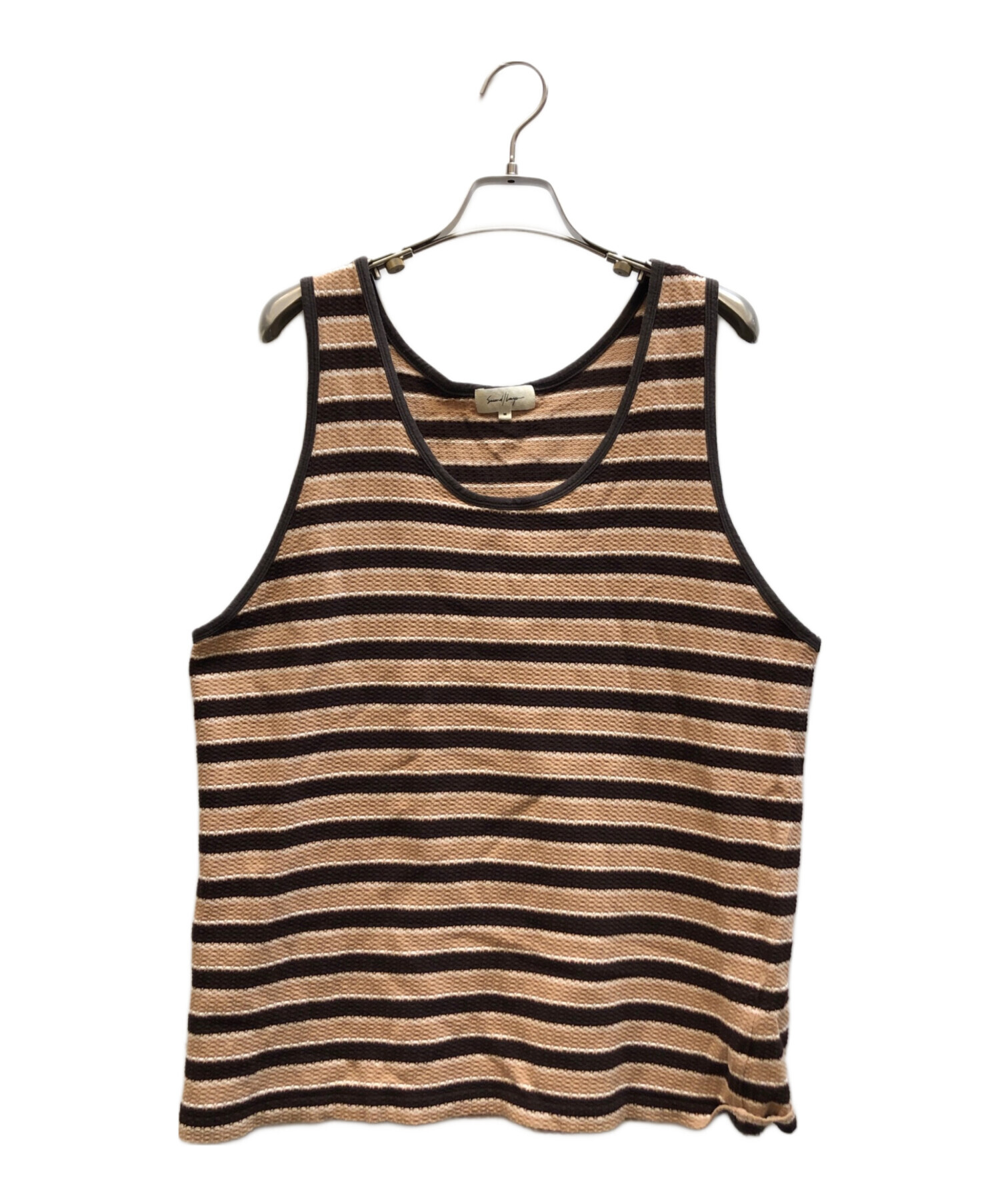 SECOND/LAYER ストライプタンクトップ XS 中古・古着通販】SECOND/LAYER (セカンドレイヤー) ボーダータンク